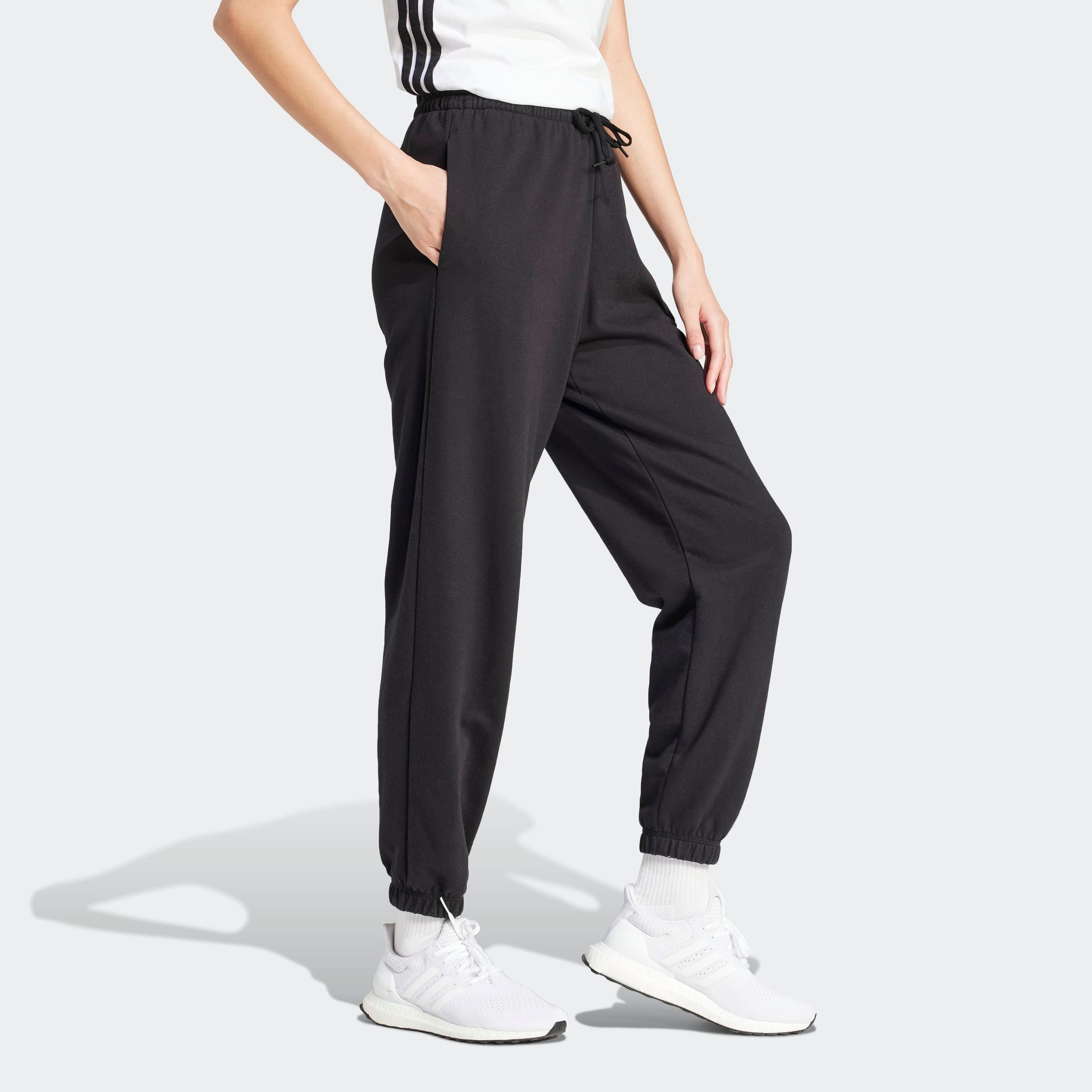Image of adidas Sportswear Sporthose "W SL FT CF PT" Locker geschnitten, hoher Bund, aus weichem French Terry Material