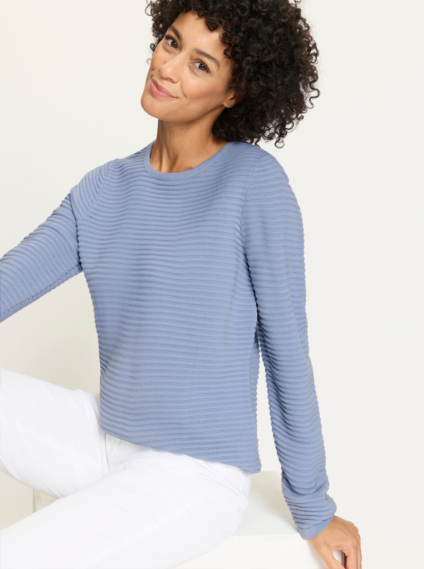   Pull à col rond »Langarm-Pullover«