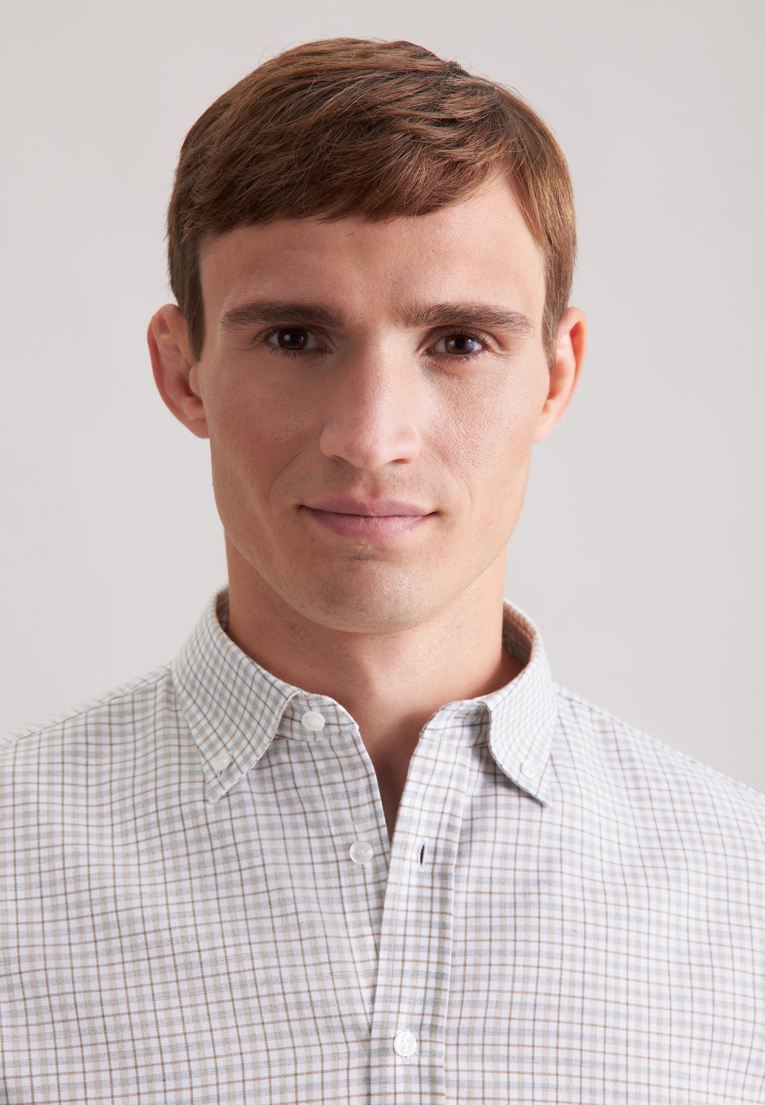 seidensticker Flanellhemd »Schwarze Rose« Slim 1/1 Button-Down-Kragen Karo