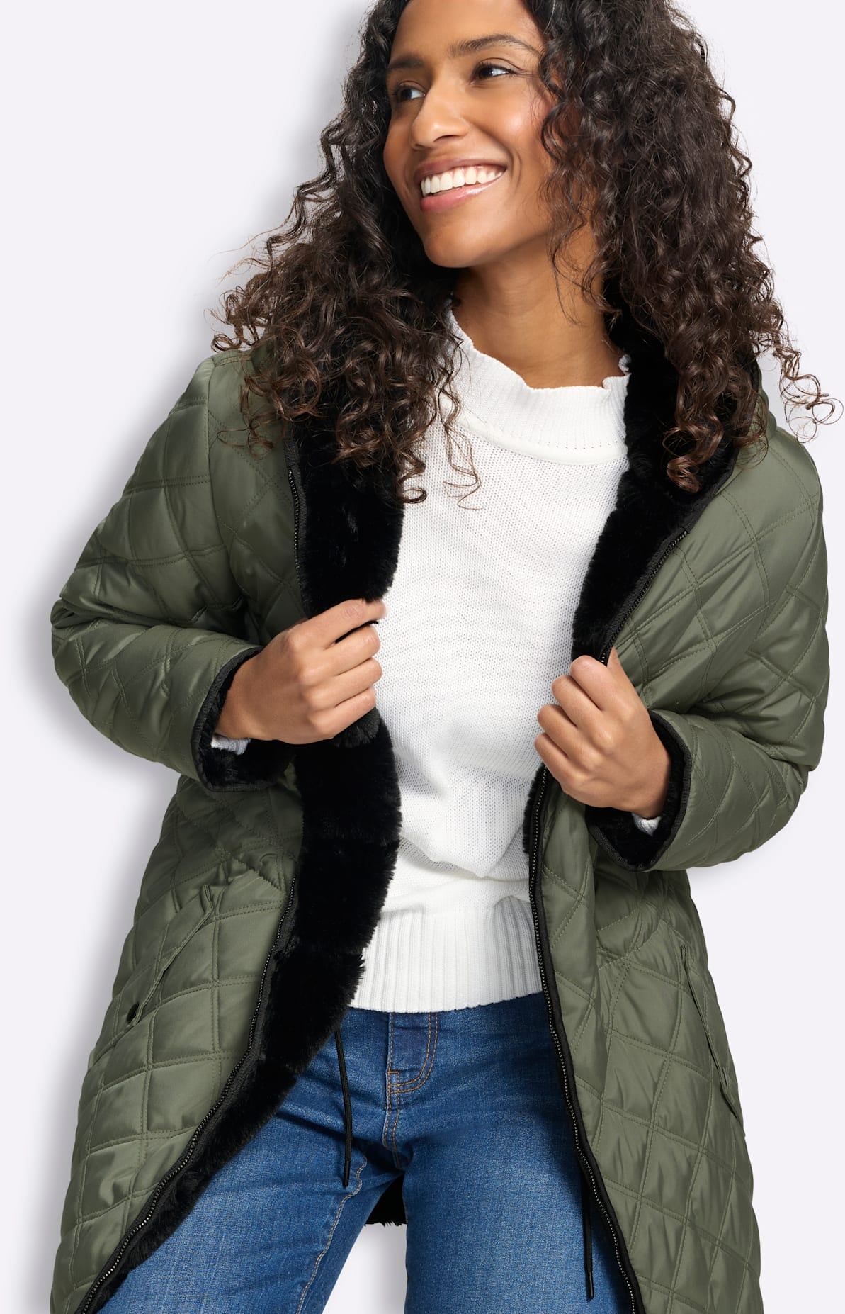 heine Veste réversible avec capuche