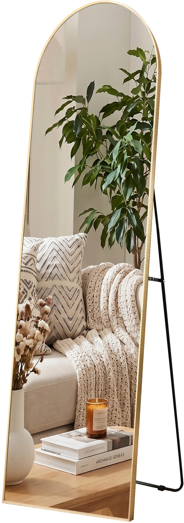 GOODproduct »Standspiegel Addrik, wahlweise in 2 Grössen 150x40cm oder 180x60cm« miroir corps entier avec verre de sécurité, en différentes couleurs