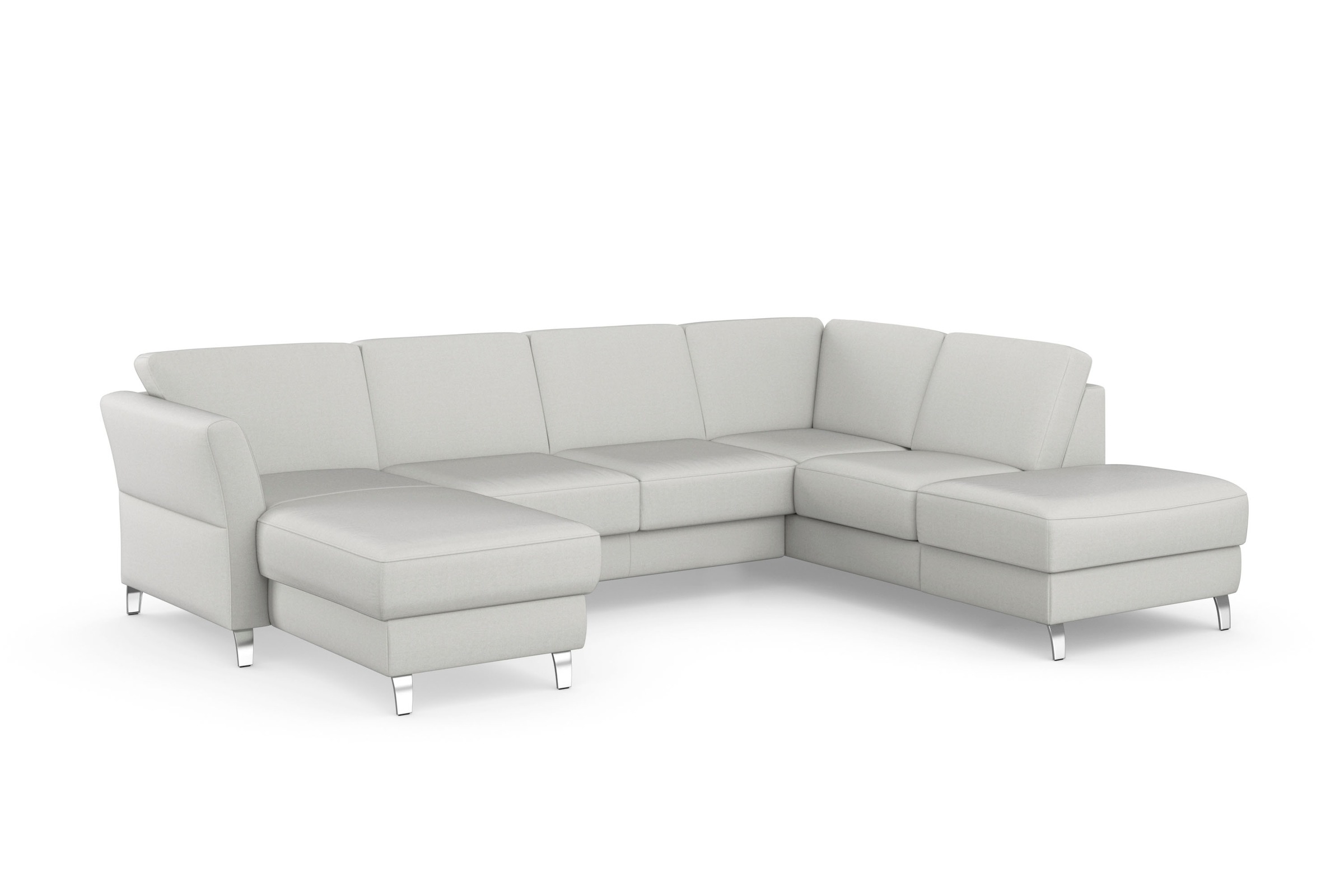 sit&more Wohnlandschaft »Visby U-Form«, Wahlweise mit Bettfunktion und Stauraum, frei im Raum stellbar