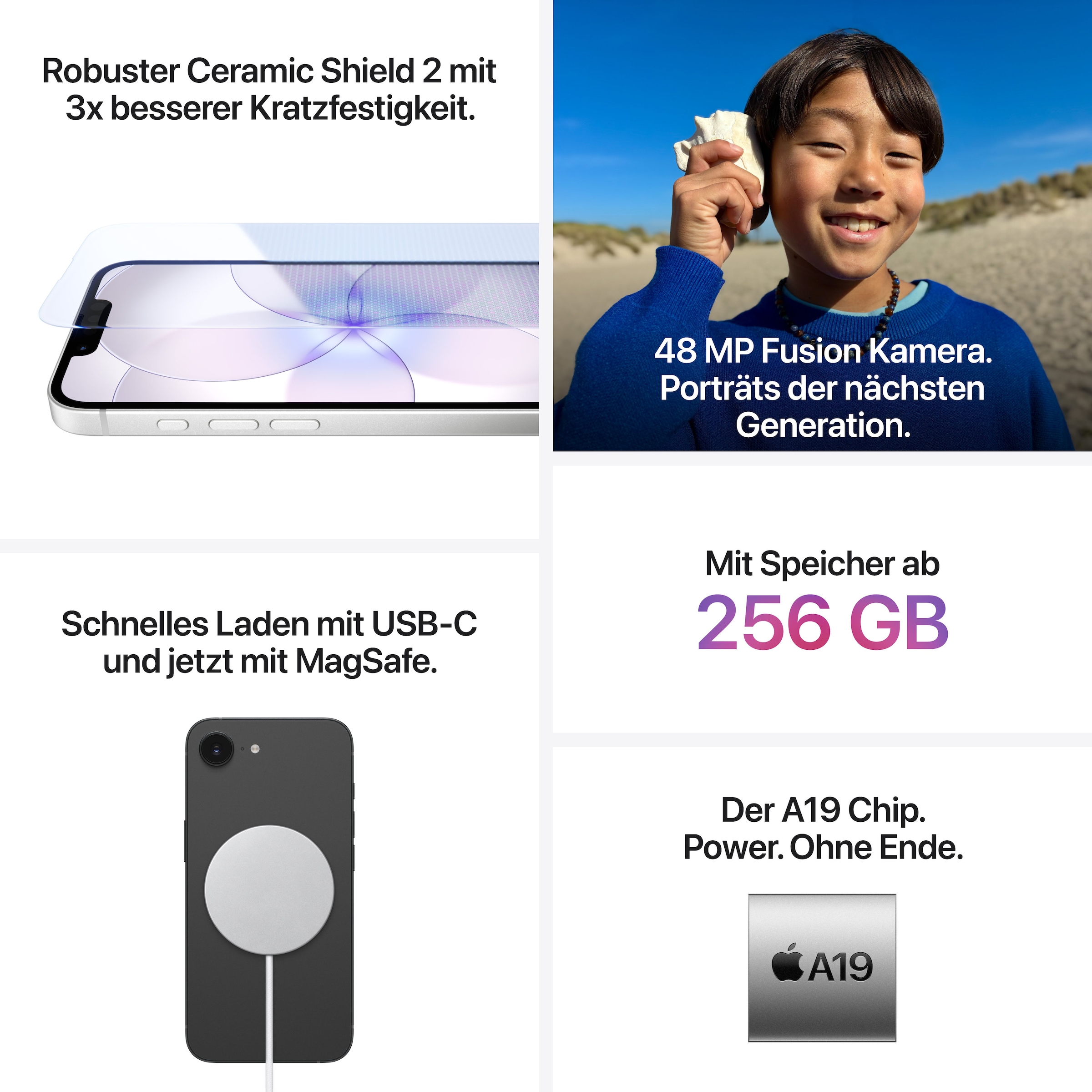 Apple Smartphone »iPhone 17e« Black