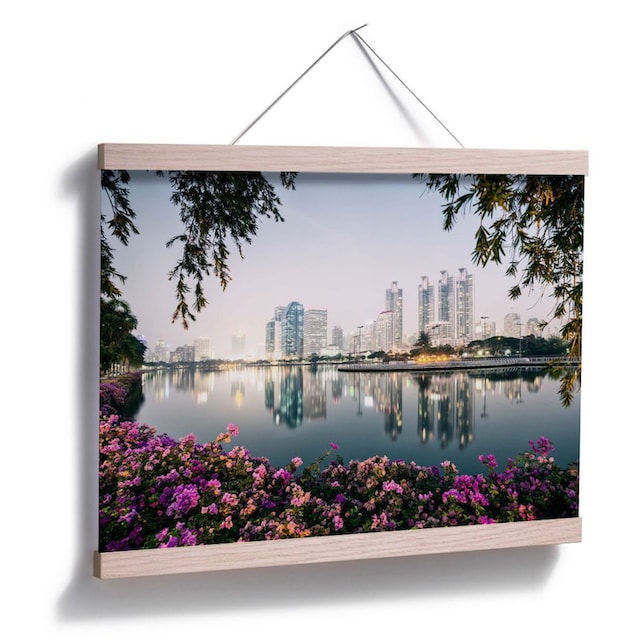 Wall-Art Poster »Bangkok Lichter«, Landschaften, (1 St.), Poster, Wandbild,  Bild, Wandposter günstig kaufen