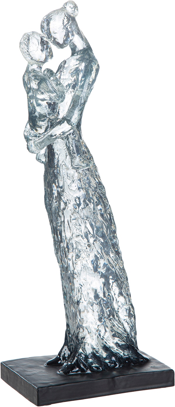 GILDE Sculpture »Skulptur Mutter und Kind schwarz H. 32 cm« Sécurité Amour Émotion Motif familial Figure symbolique