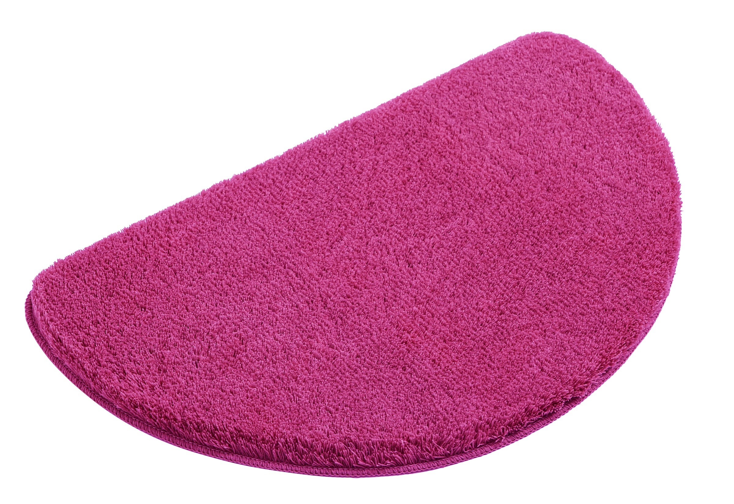 my home Badematte »Merida, Badvorleger, Badezimmer Teppich«, rutschhemmend beschichtet, fussbodenheizungsgeeignet-schnell trocknend-strapazierfähig, Badteppich, Uni Farben, rechteckig, rund & als 2-tlg. Set erhältlich