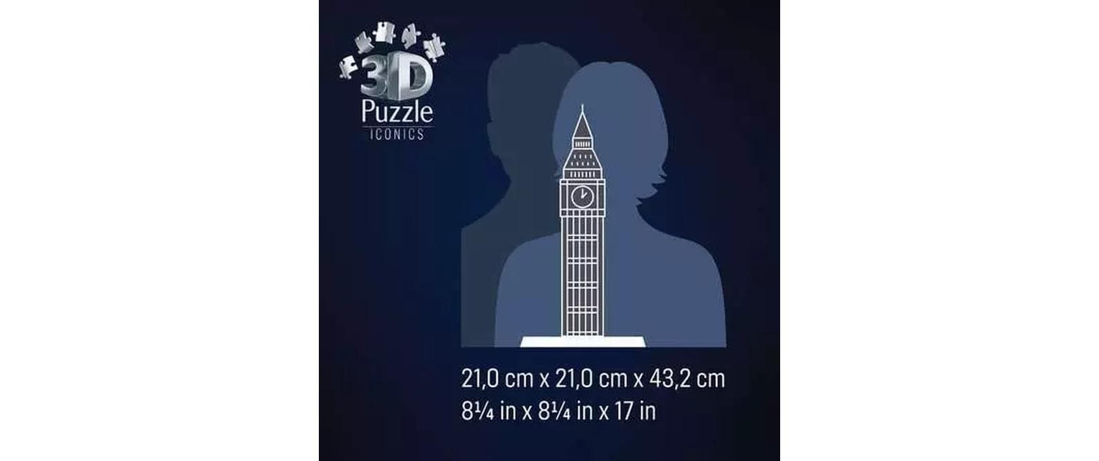 Ravensburger Puzzle 3D »Iconics Big Ben with Light« 3D-Effekt