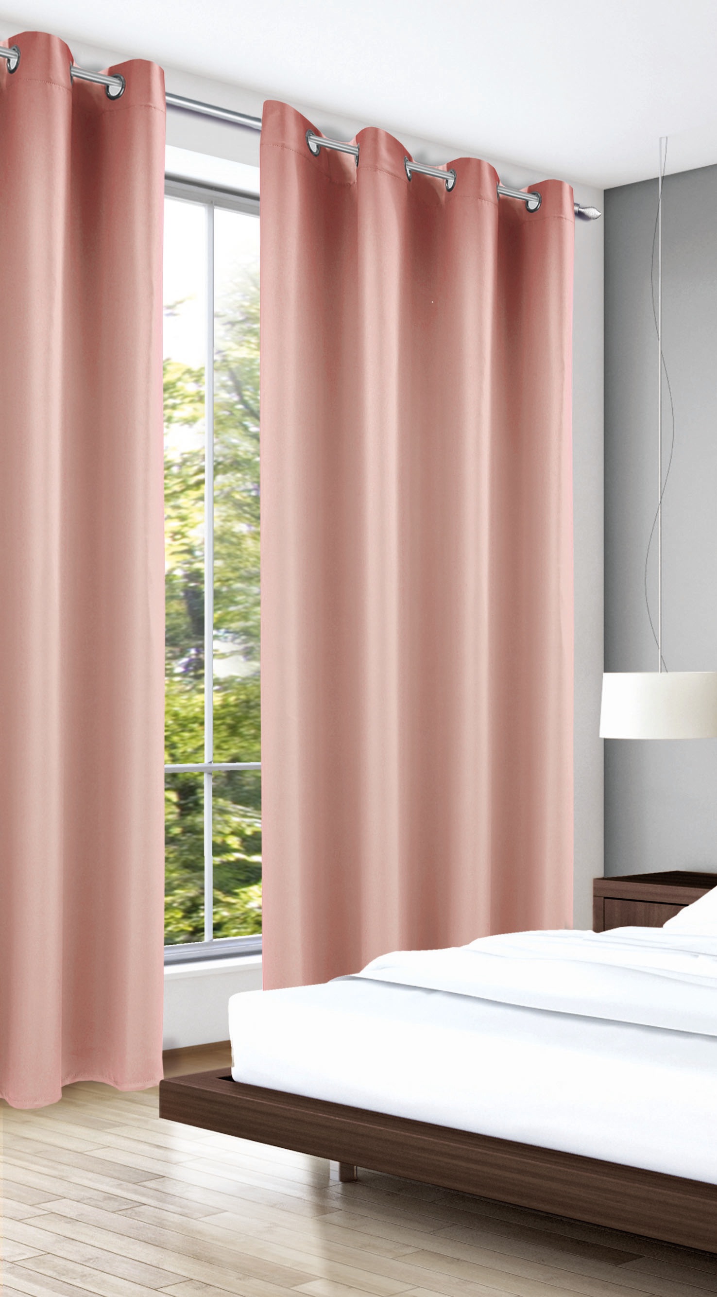 Image of WILLKOMMEN ZUHAUSE by ALBANI GROUP Vorhang »Mia«, (1 St.), Ösenschal, H/B: 280cm / 140 cm bei Ackermann Versand Schweiz