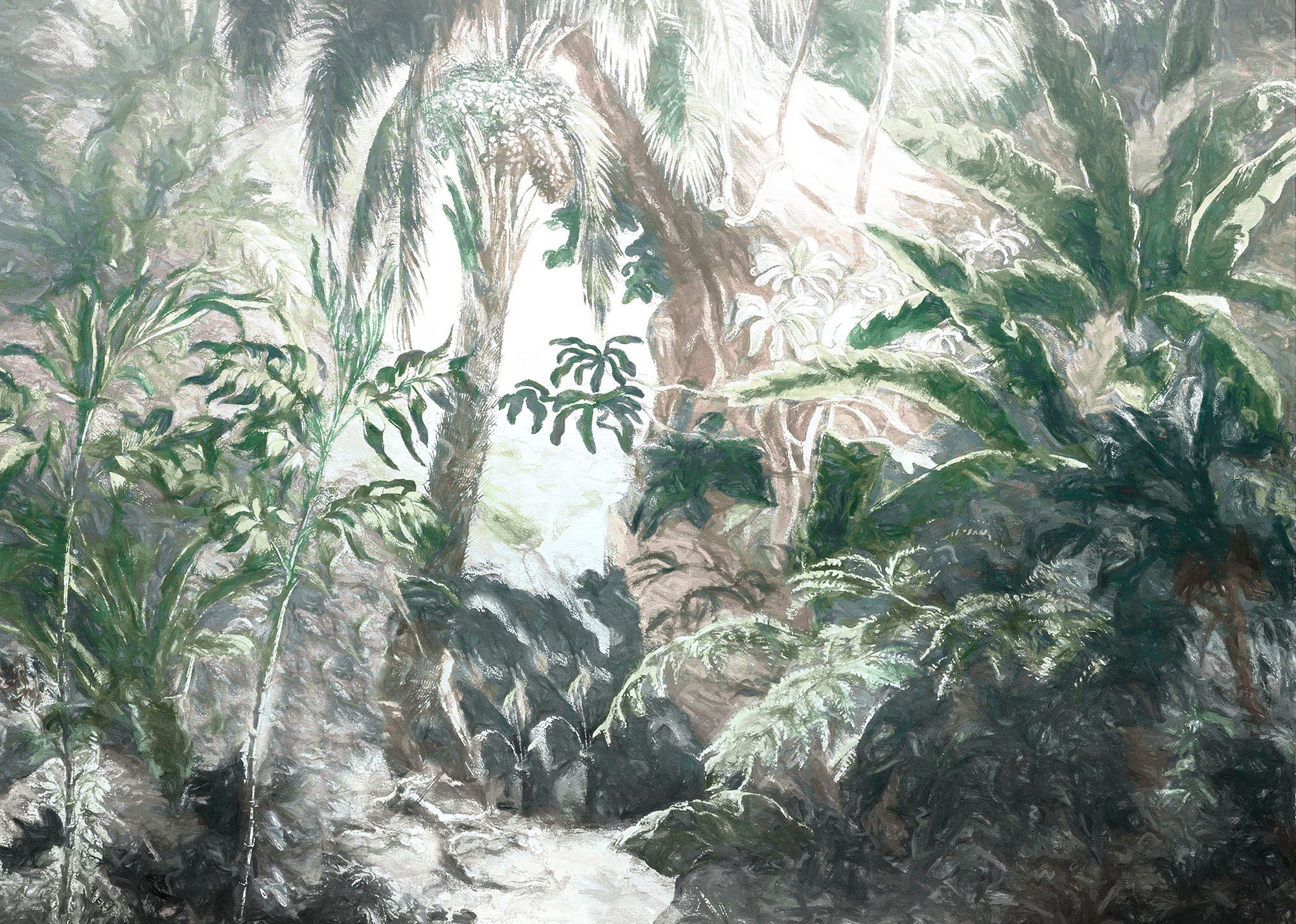 Image of Komar Fototapete »Fata Morgana«, Wald-floral, Grösse: 350 x 250 cm (Breite x Höhe), Deutsches Qualitätsvlies (150 g/m²) bei Ackermann Versand Schweiz