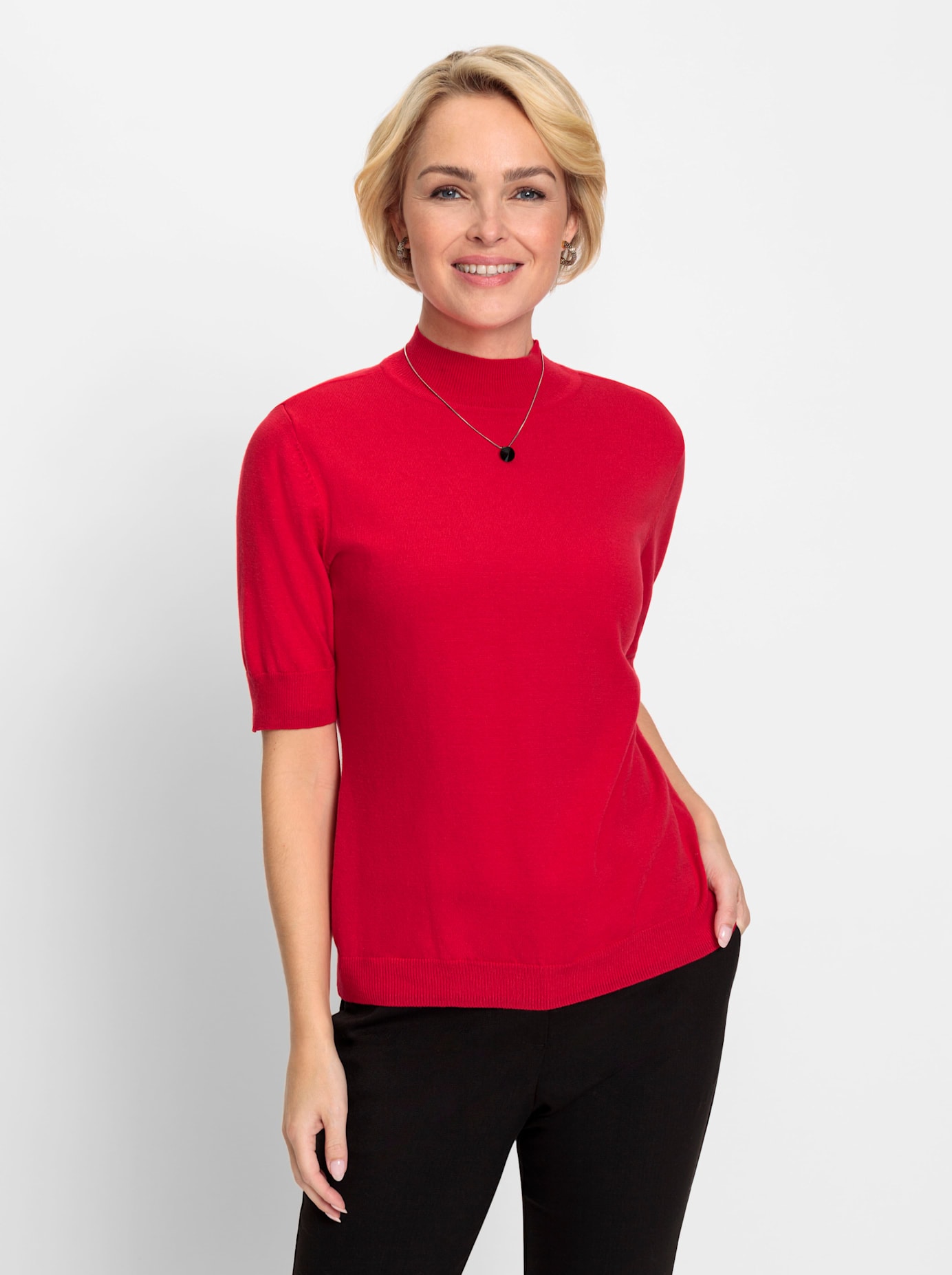 Classic Kurzarmpullover »Pullover«