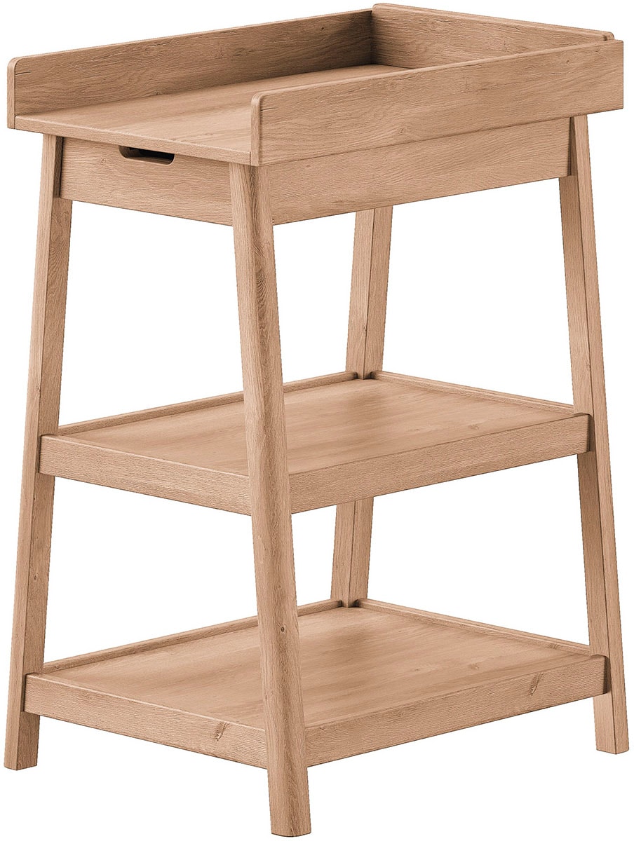 Image of Vipack Wickelkommode "Woods mit Wickelaufsatz und 2 geräumigen Fachböden" bis 11 kg mit Schublade unter der Wickelfläche, alles griffbereit zur Hand 60 cm