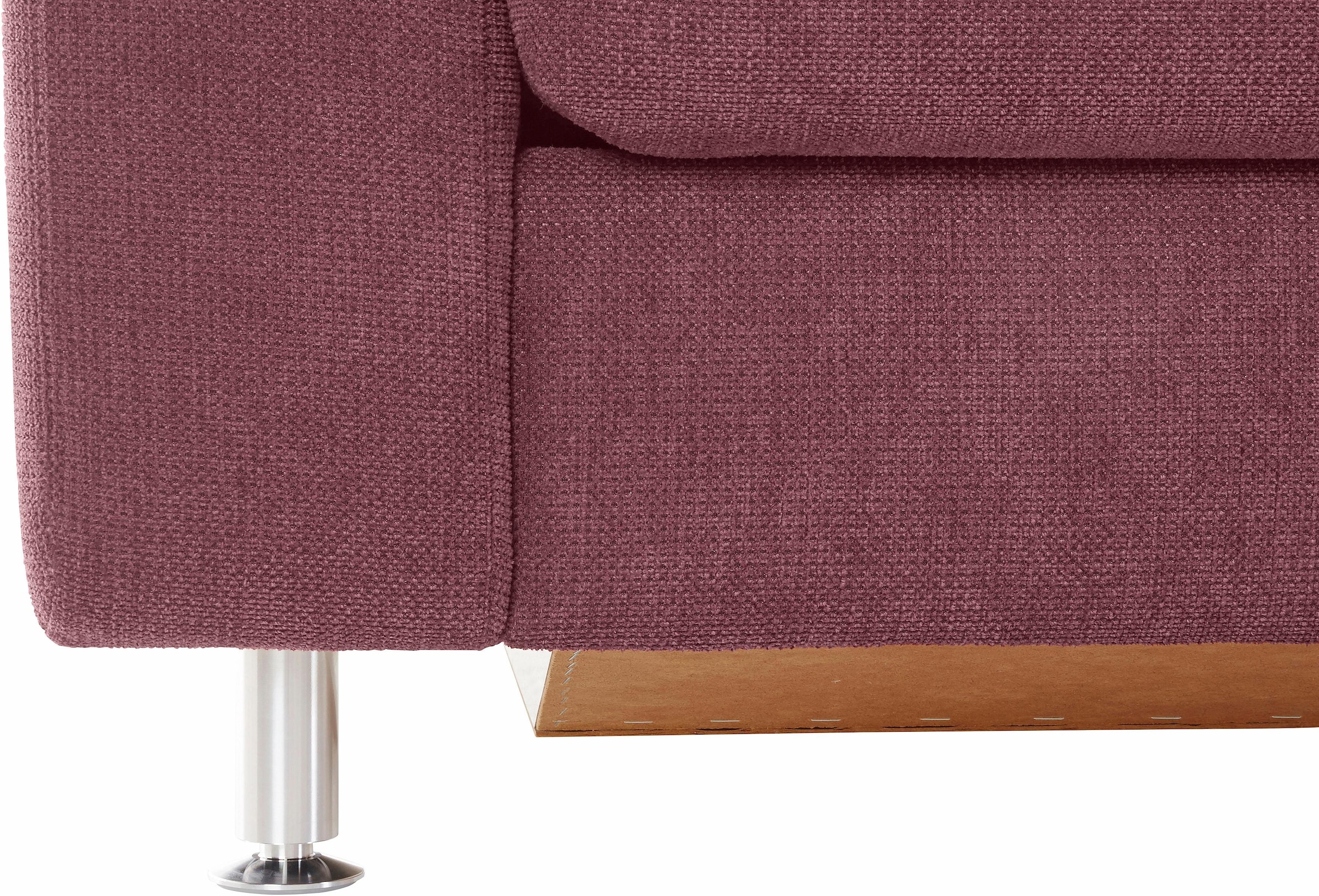 sit&more Ecksofa »Belfort L-Form«, wahlweise mit Vorziehsitz und Bettkasten