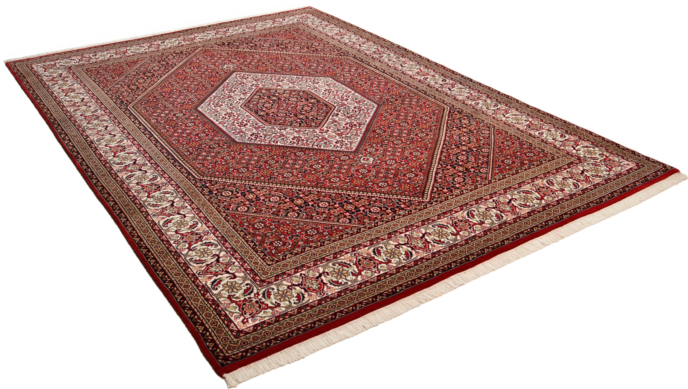 Image of THEKO Orientteppich »Sirsa Seta«, rechteckig, 12 mm Höhe, Flor aus 20% Seide, handgeknüpft, mit Fransen, ideal im Wohnzimmer & Schlafzimmer bei Ackermann Versand Schweiz