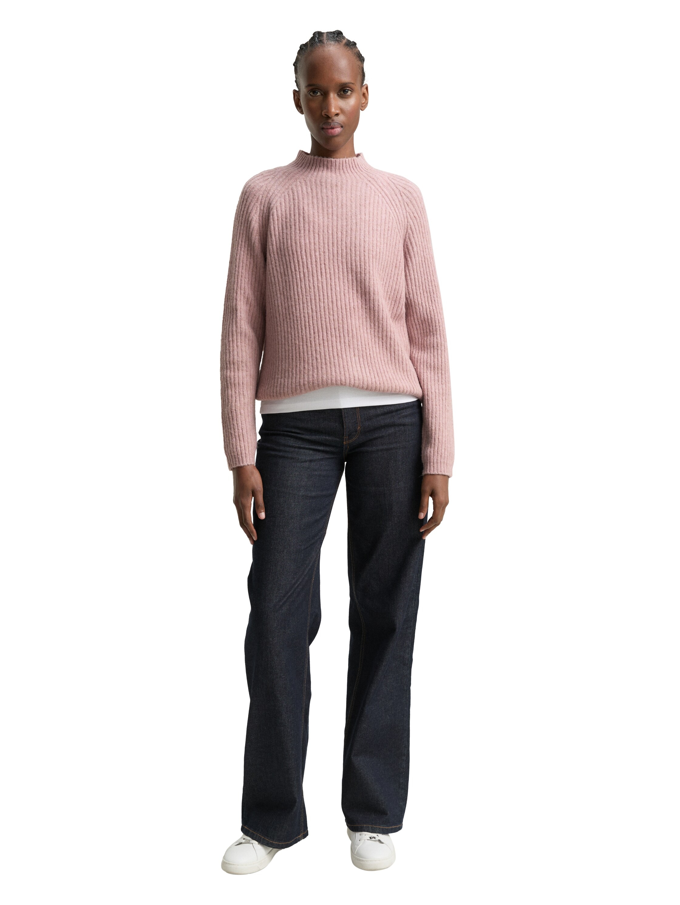 TOM TAILOR Denim Pull col V mit Stehkragen