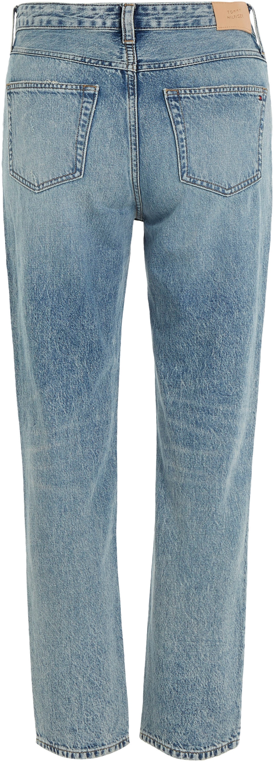 ♕ Tommy Hilfiger Straight-Jeans »CLASSIC STRAIGHT HW A MIO WRN«, mit  Logostickerei versandkostenfrei bestellen