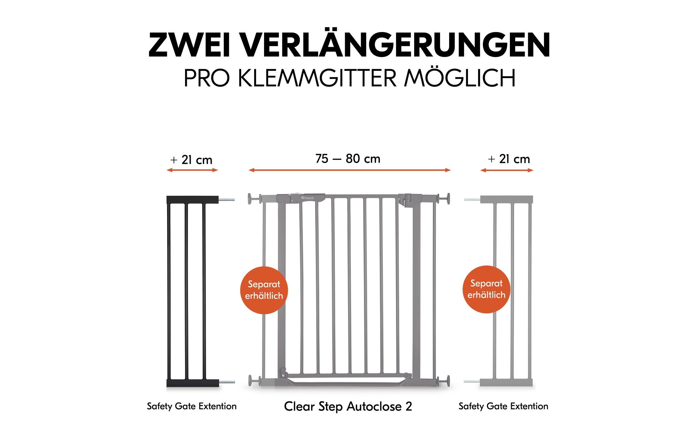 Hauck Türschutzgitter »Türschutzgitter 21 cm Schwarz«