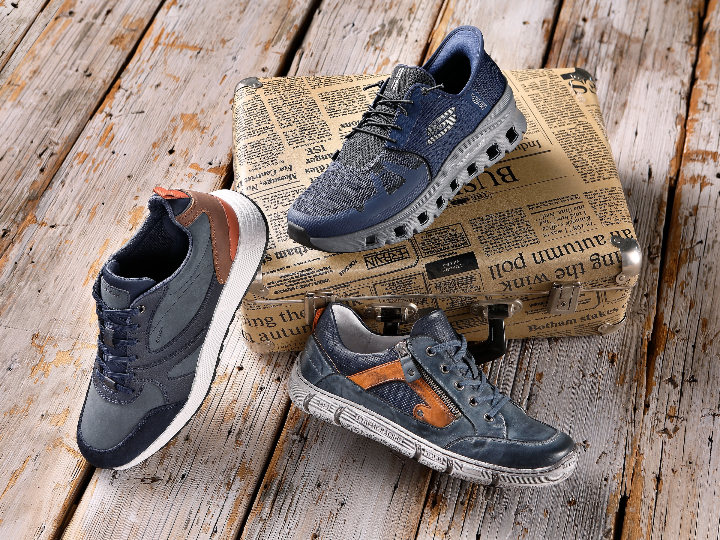 Geox Sneaker »U MOLVENO A«, Freizeitschuh, Halbschuh, Schnürschuh mit Plateausohle