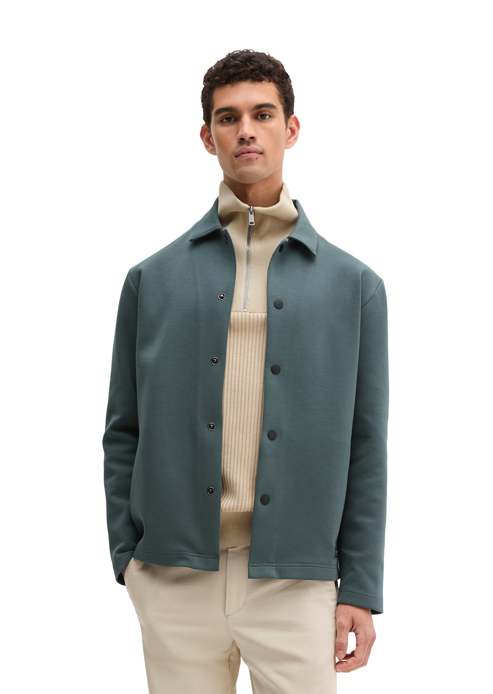 Image of Marc OPolo Sweatjacke regular aus Scuba-Interlock