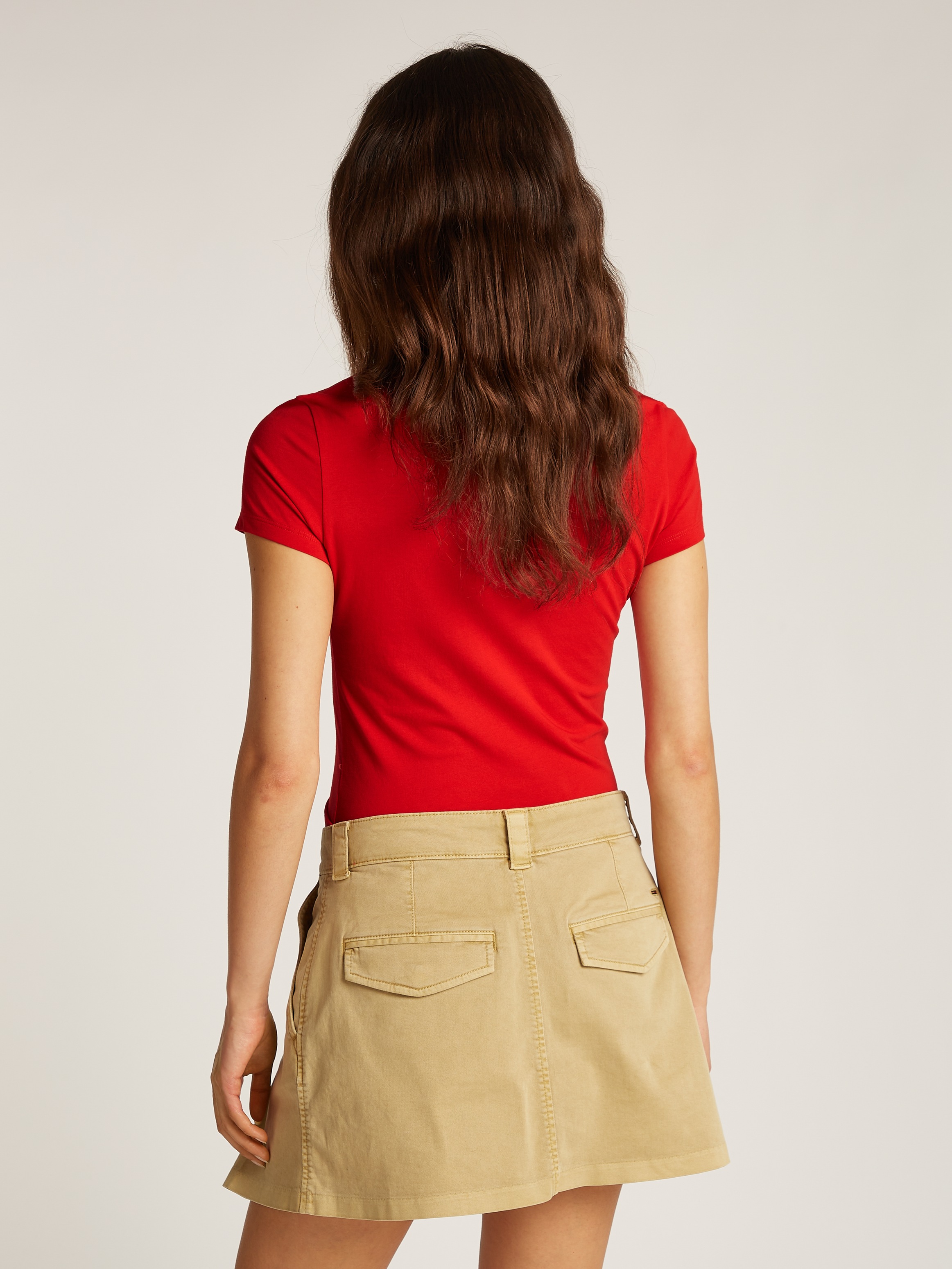 Tommy Jeans Curve T-Shirt »TJW SLIM LINEAR TEE EXT«, in Grosse Grössen