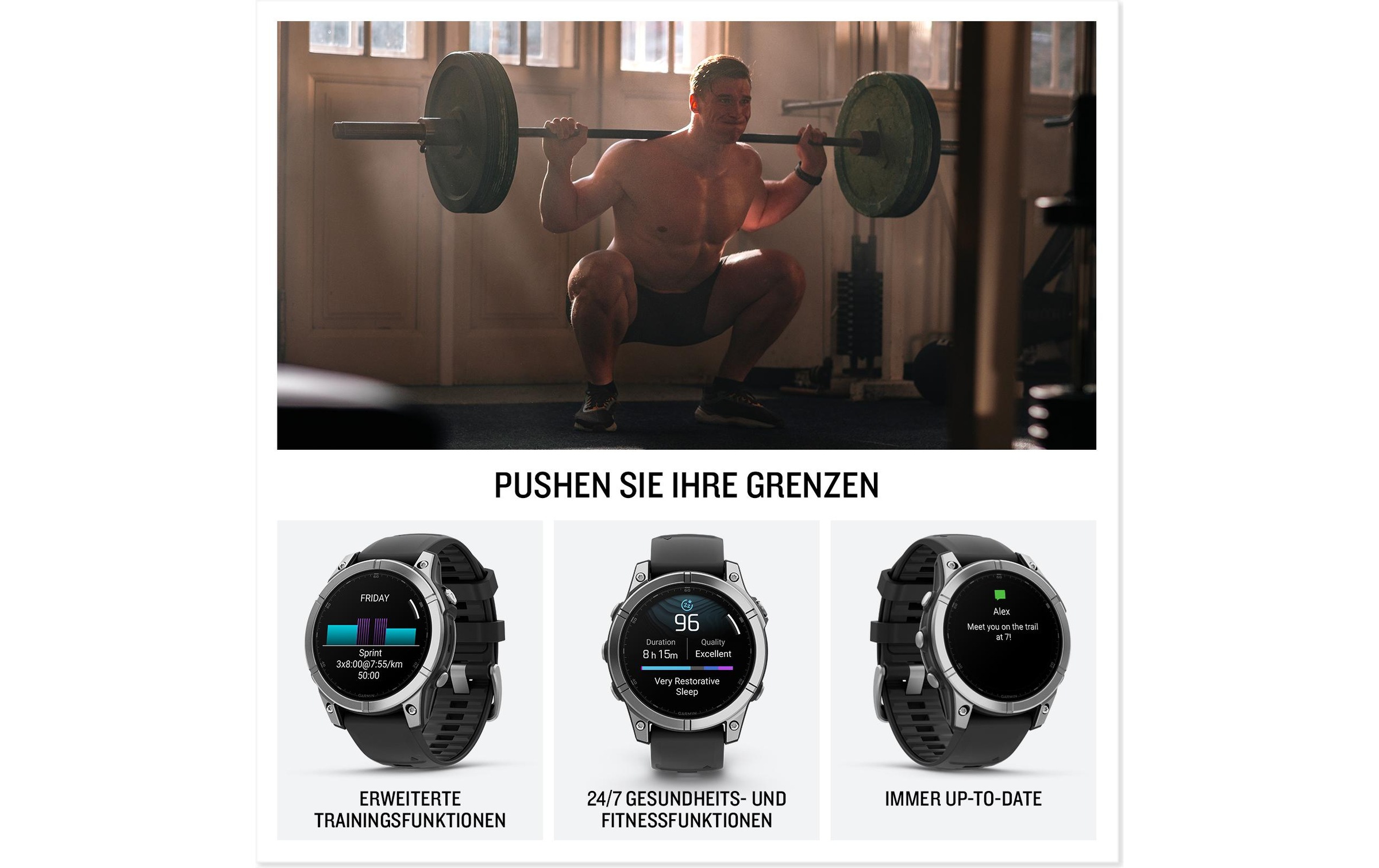 Garmin Smartwatch »Fenix E«(/ 1,3 ″)