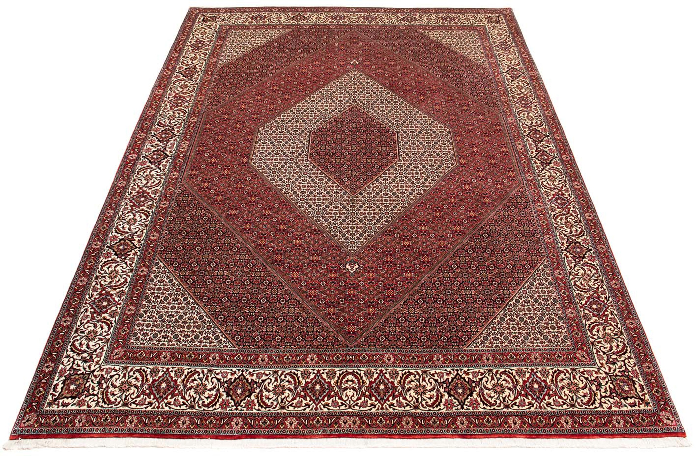 Image of morgenland Orientteppich »Perser - Bidjar - 397 x 296 cm - dunkelrot«, rechteckig, 15 mm Höhe, Wohnzimmer, Handgeknüpft, Einzelstück mit Zertifikat bei Ackermann Versand Schweiz