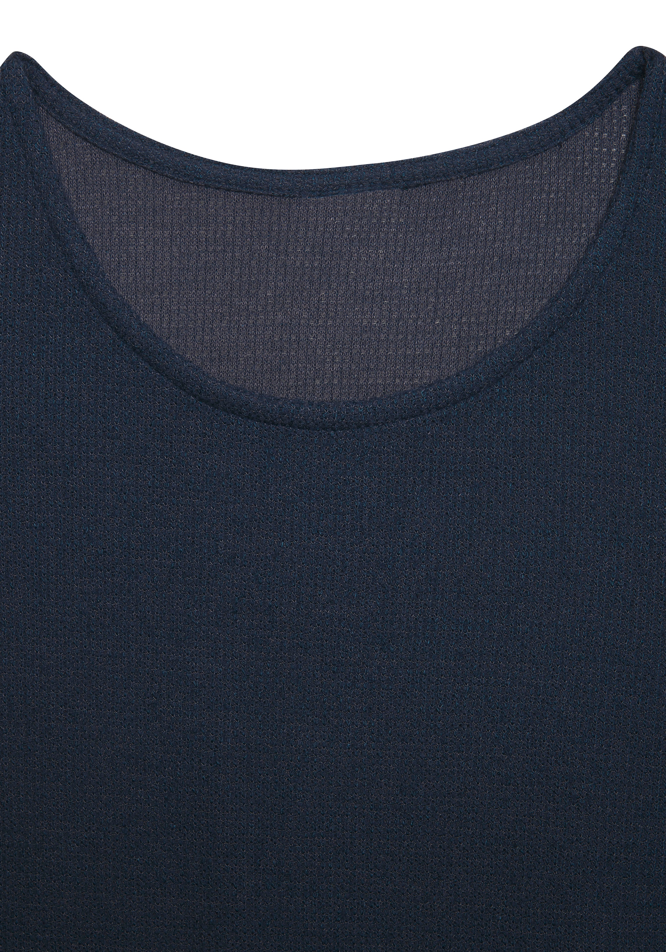 Vivance T-shirt à manches longues »aus weichem Strukturstrick« aus bügelfreier Qualität