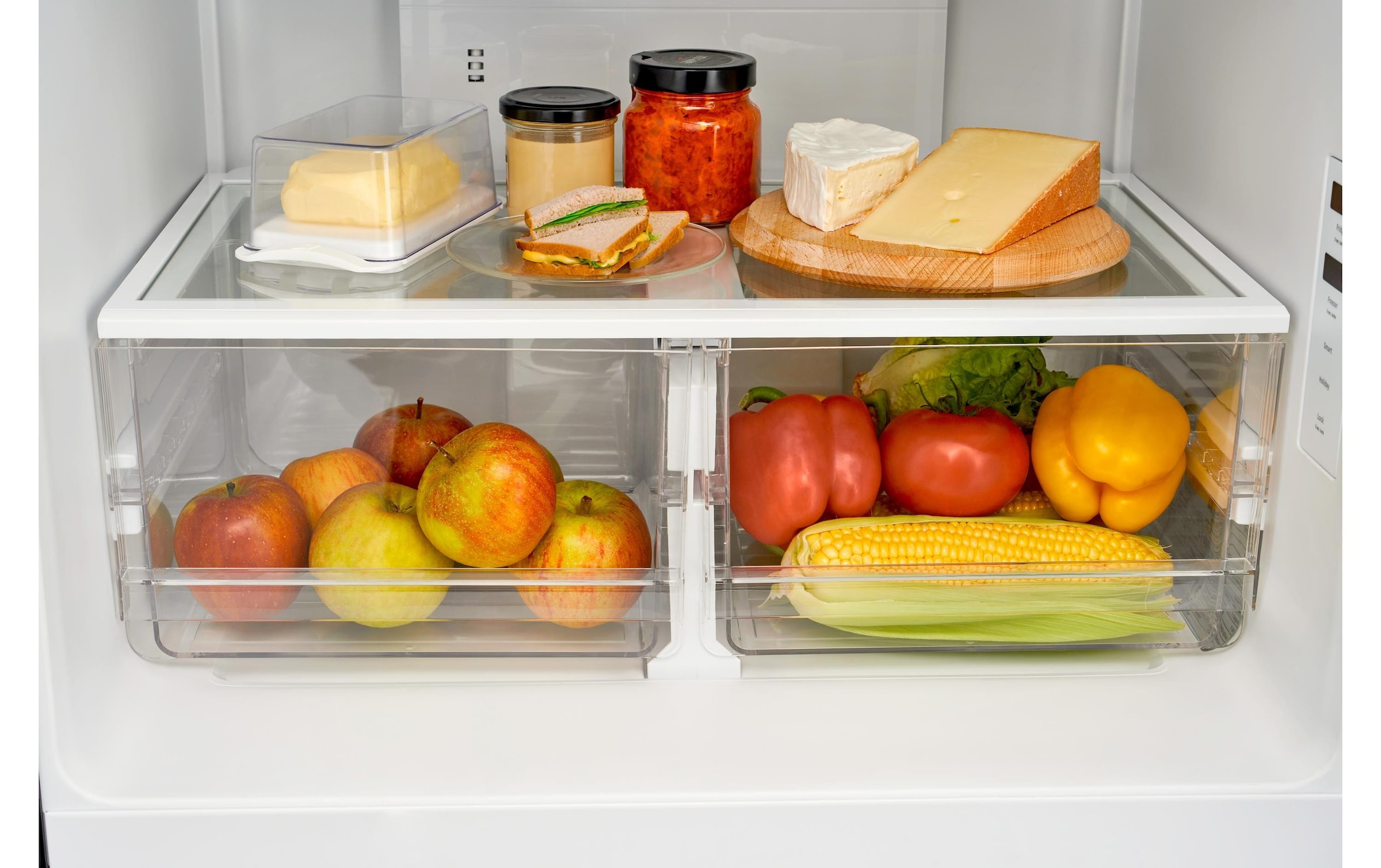 Trisa Combiné réfrigérateur/congélateur »Frescolino Classic Rechts« 185 cm hoch 65 cm breit