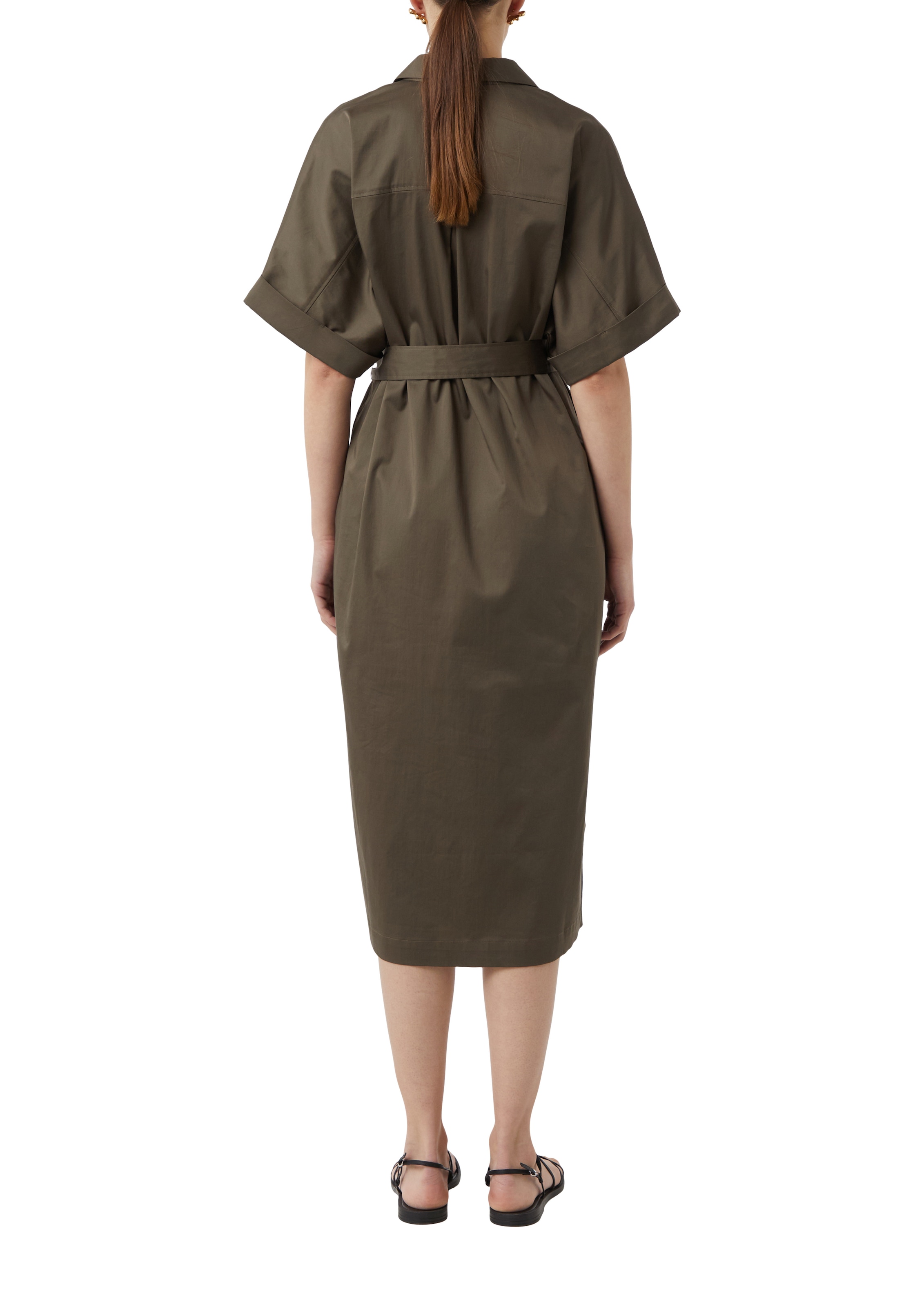 Comma Robe d'été avec ceinture à nouer