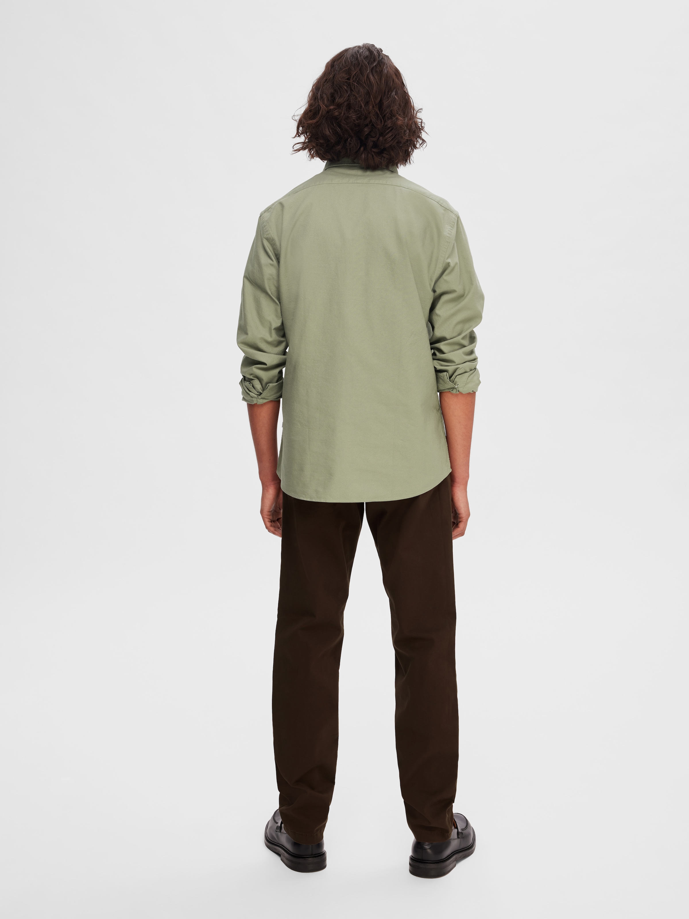 SELECTED Langarmhemd »SLHREGRICK-OX SHIRT LS NOOS« Baumwolle, regular fit