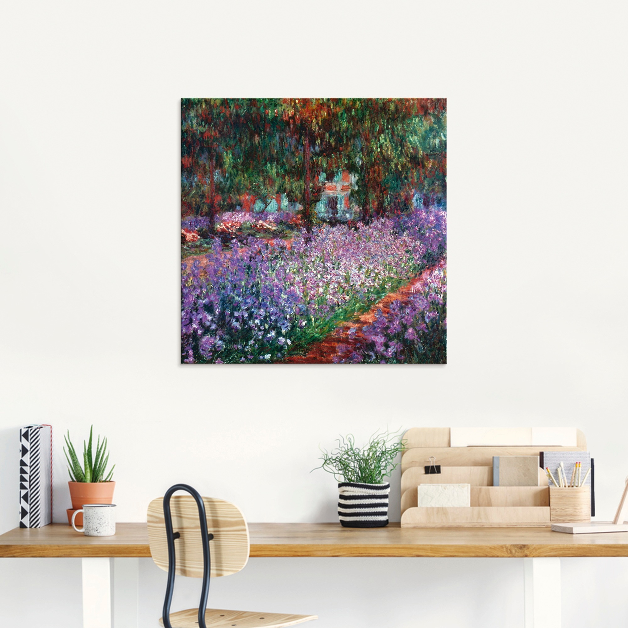 Artland Glasbild »Der Garten des Künstlers bei Giverny«, Garten, (1 St.), in verschiedenen Grössen