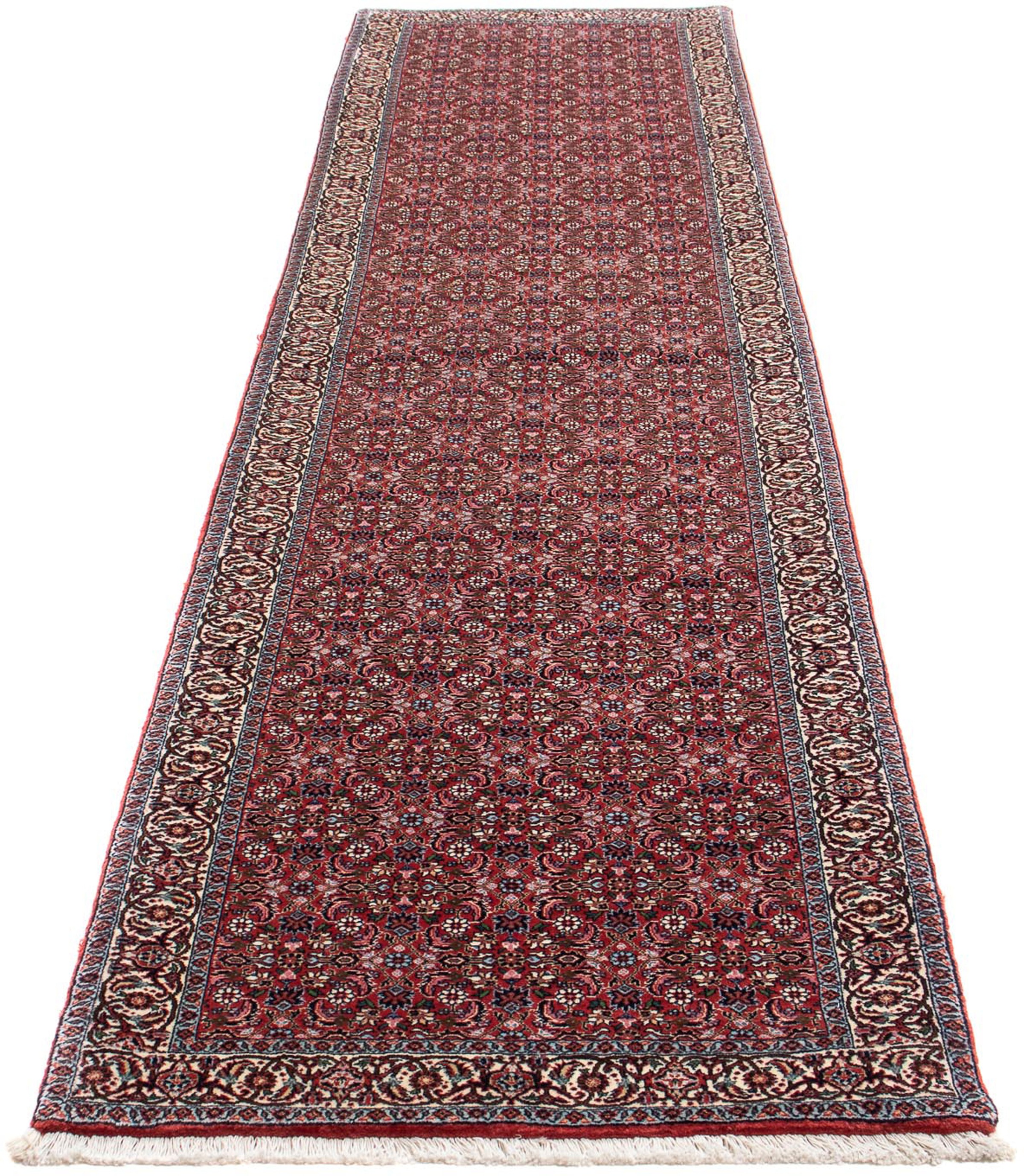 Image of morgenland Orientteppich »Perser - Bidjar - 385 x 84 cm - dunkelrot«, rechteckig, 15 mm Höhe, Wohnzimmer, Handgeknüpft, Einzelstück mit Zertifikat bei Ackermann Versand Schweiz