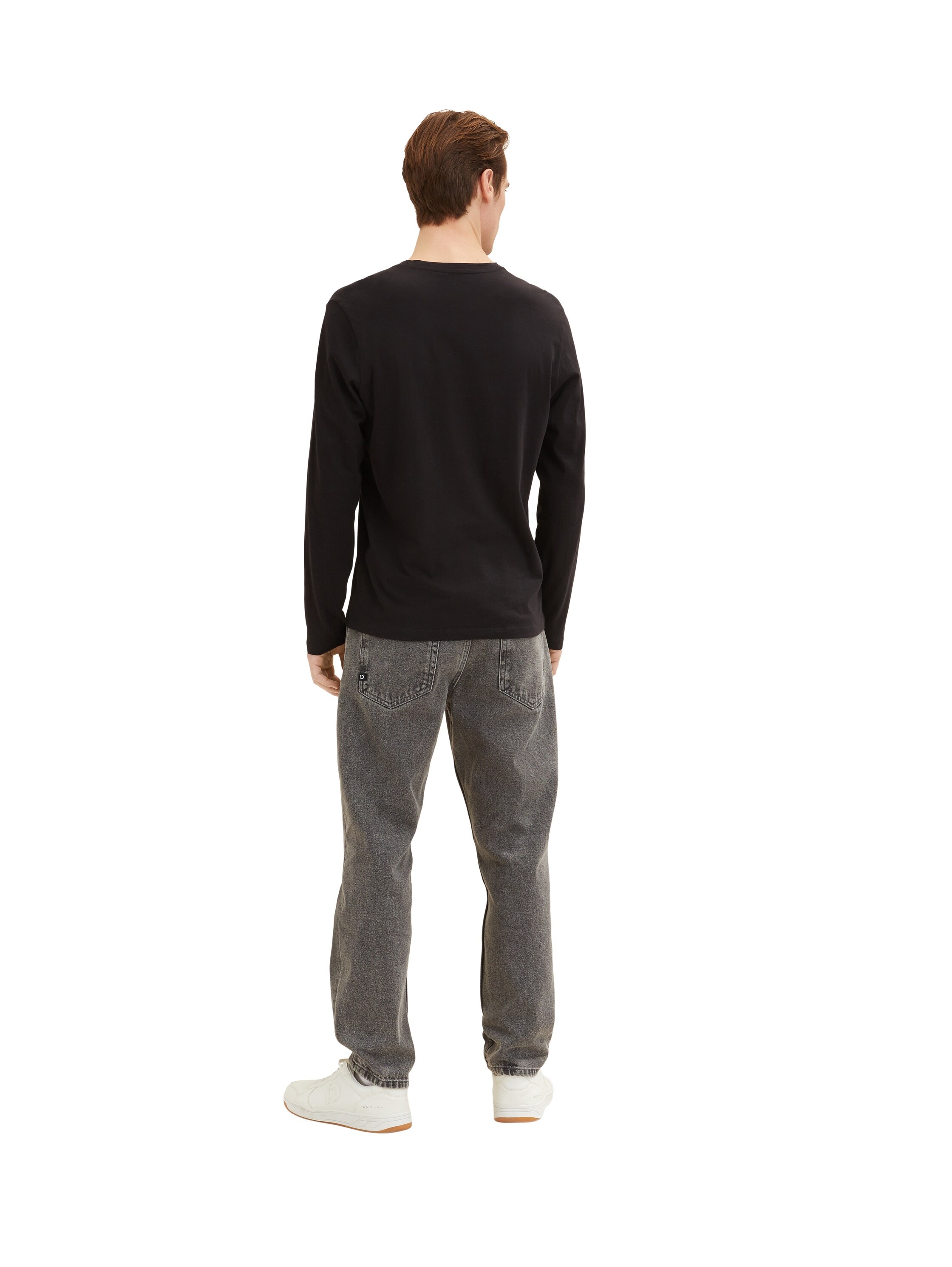 TOM TAILOR Langarmshirt, (Packung, 2 tlg.), mit Logo Print