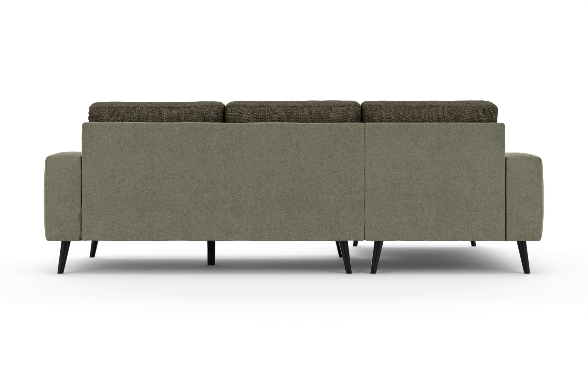 Home affaire Canapé d'angle »SERINE mit Recamiere rechts/links bestellbar, Masse B/H/T 253/91/161 cm« L-Form mit Wellenunterfederung, 3 Rückenkissen, ohne Bettfunktion