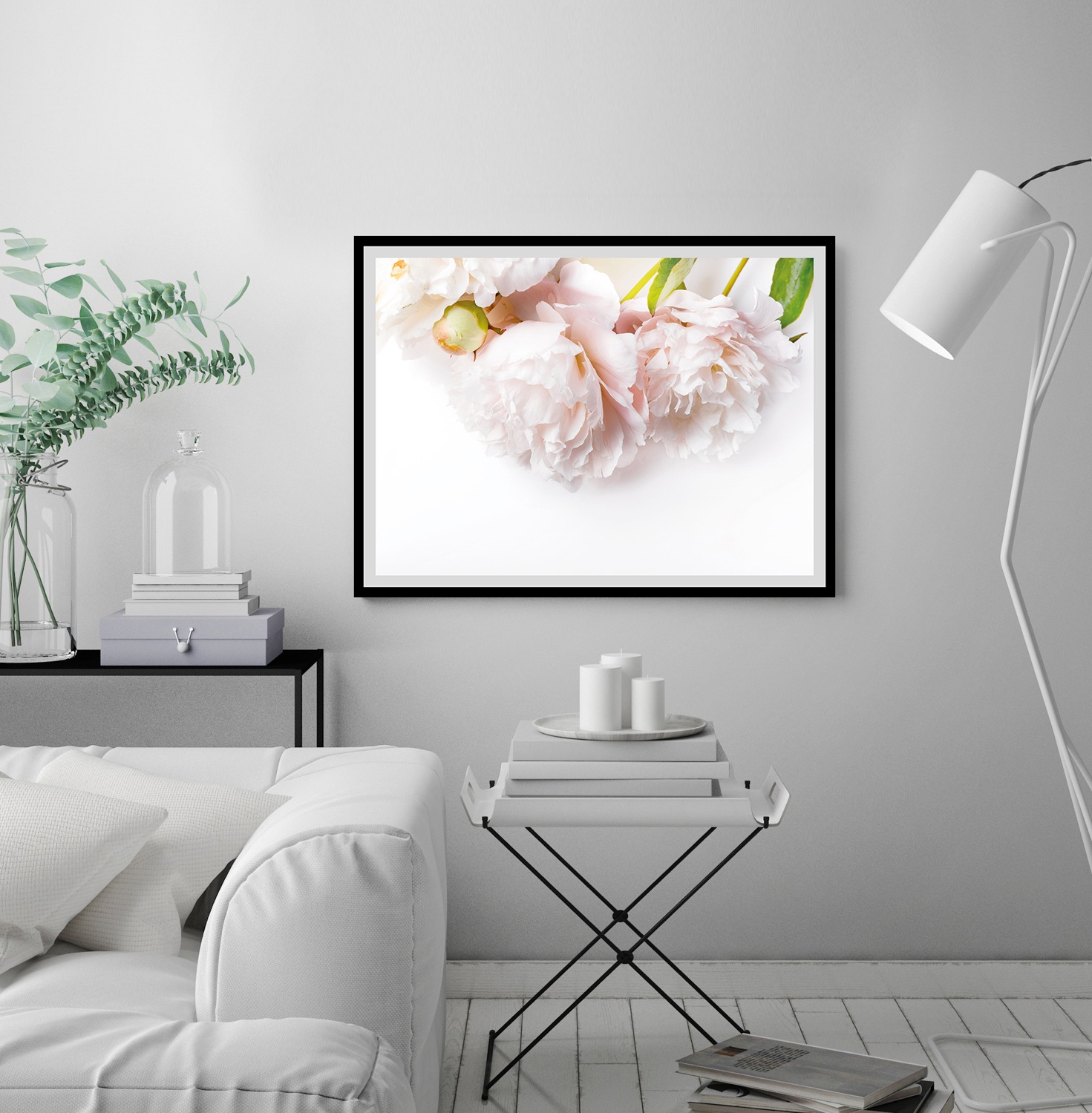 Image of queence Bild "Maike" Blumen Blumenbilder Blätter Foto Kunst gerahmt, Rosen