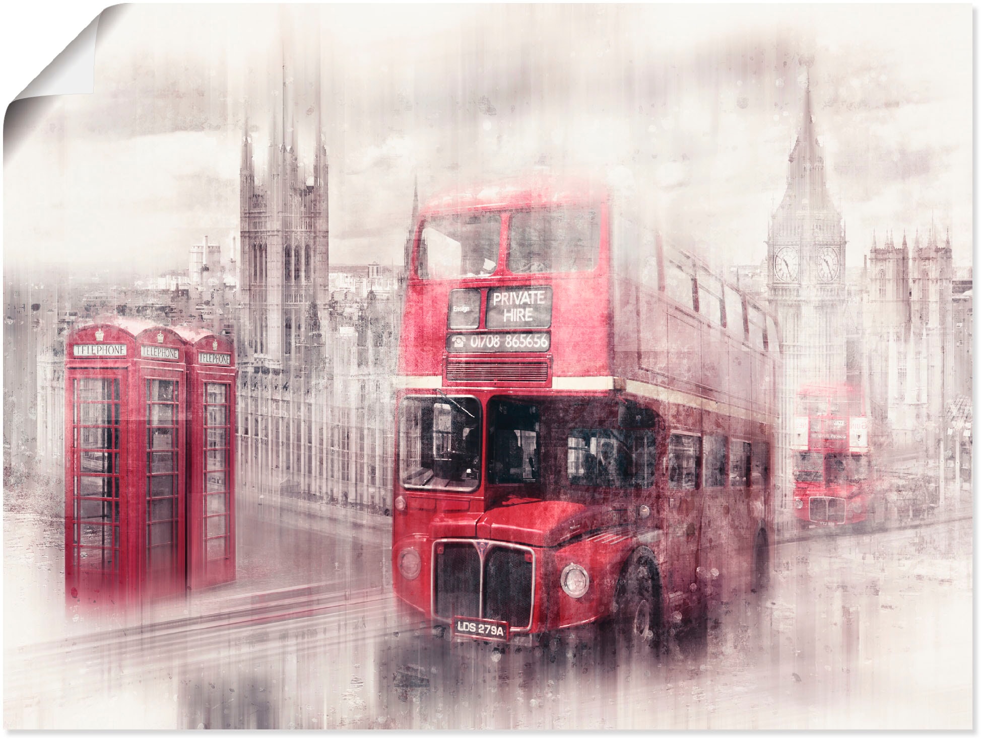 Image of Artland Poster "London Westminster Collage" Gebäude 1 Stk. tlg. als Poster in verschied. Grössen