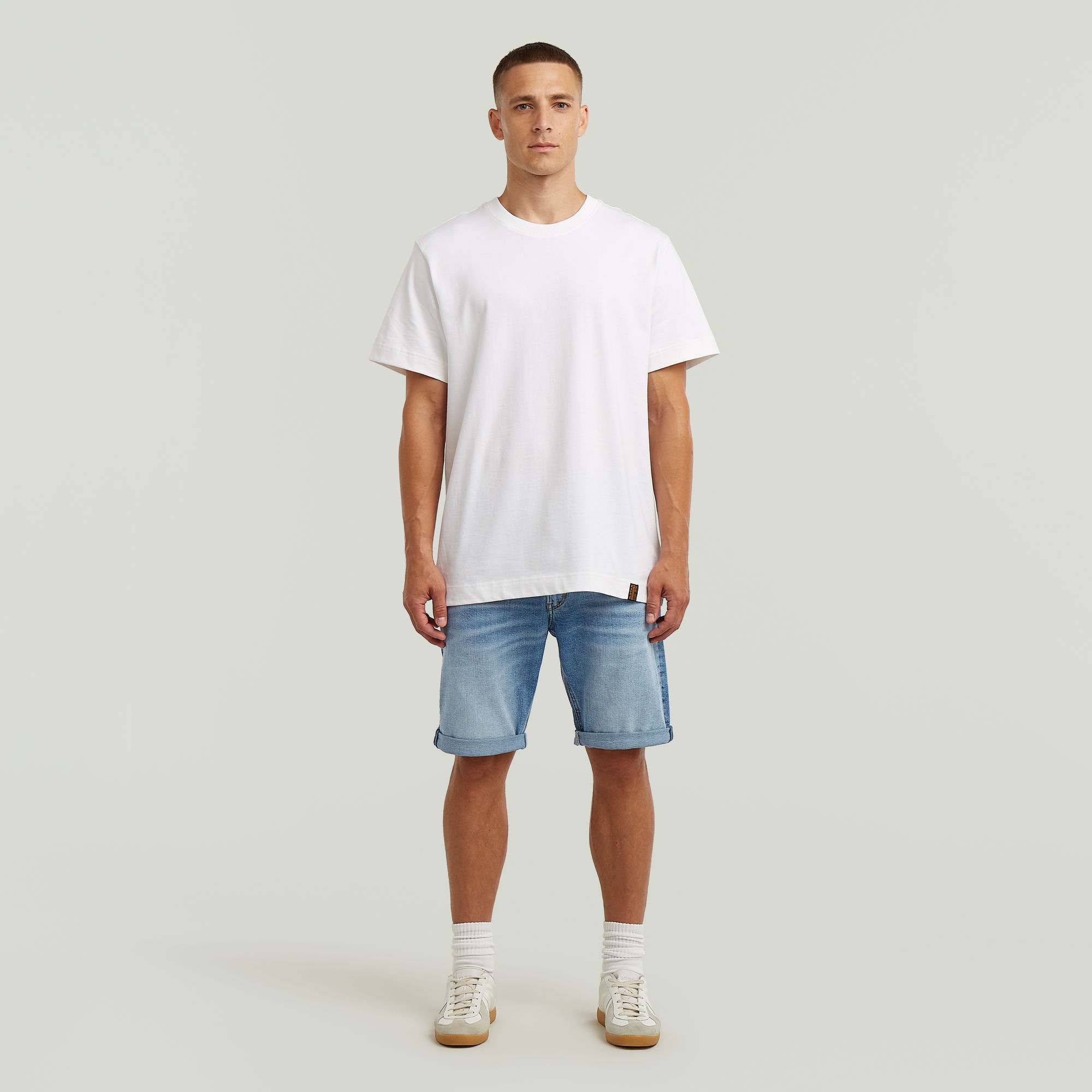 G-STAR Short en jean »Mosa« mit Umschlagsaum