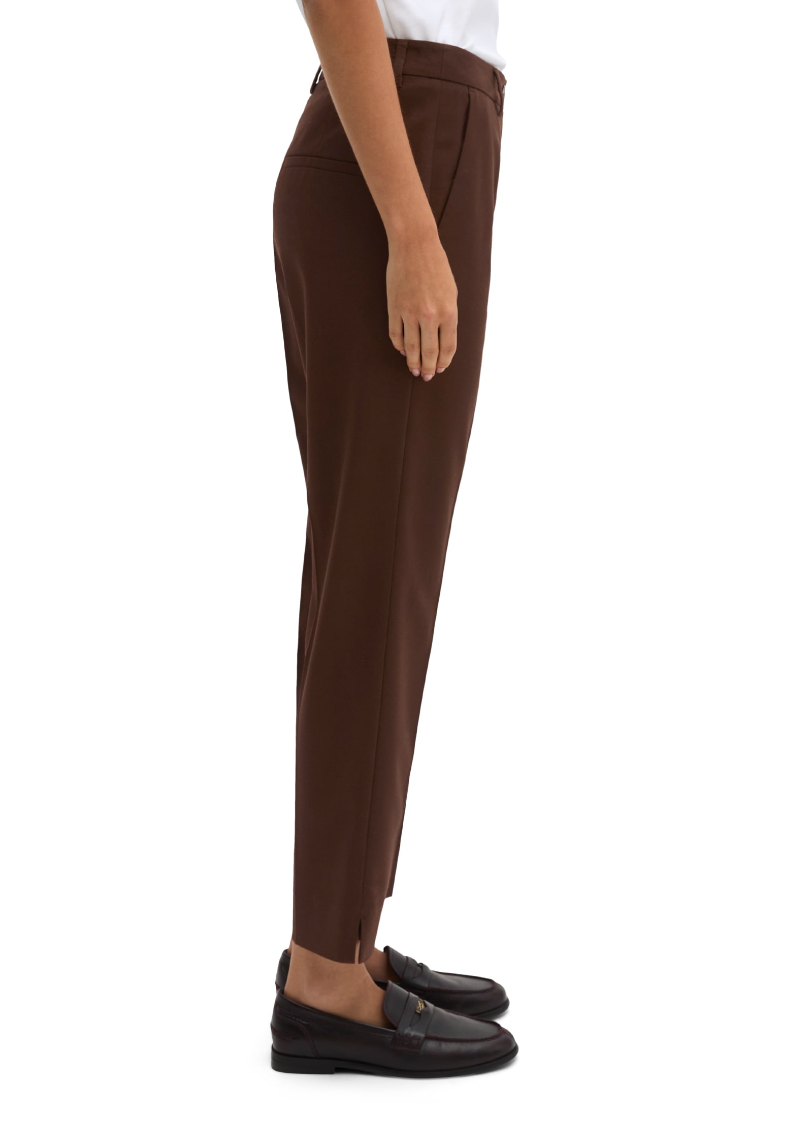 Marc O'Polo Stoffhose »Malin Slim«  mit geschlitztem Saum, Slim Fit