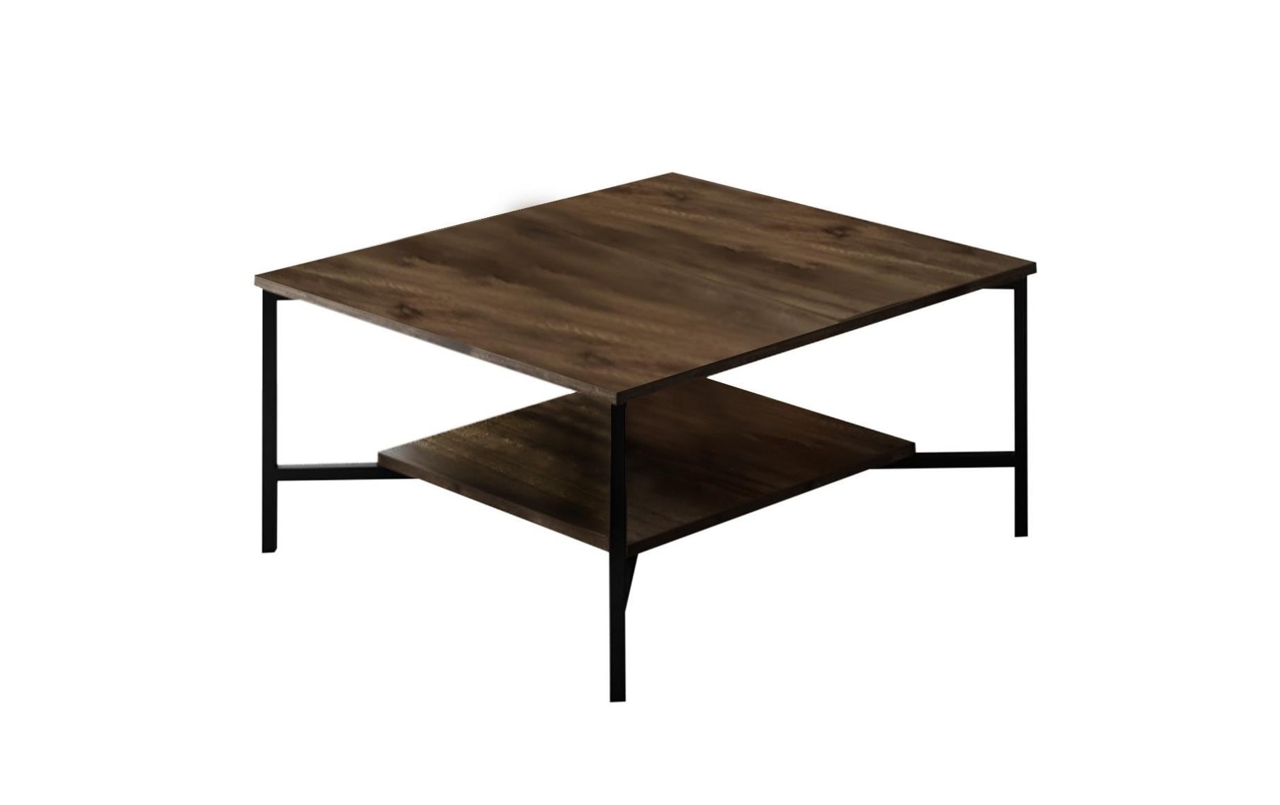 Image of WOODY FASHION Beistelltisch "Couchtisch Black Line"