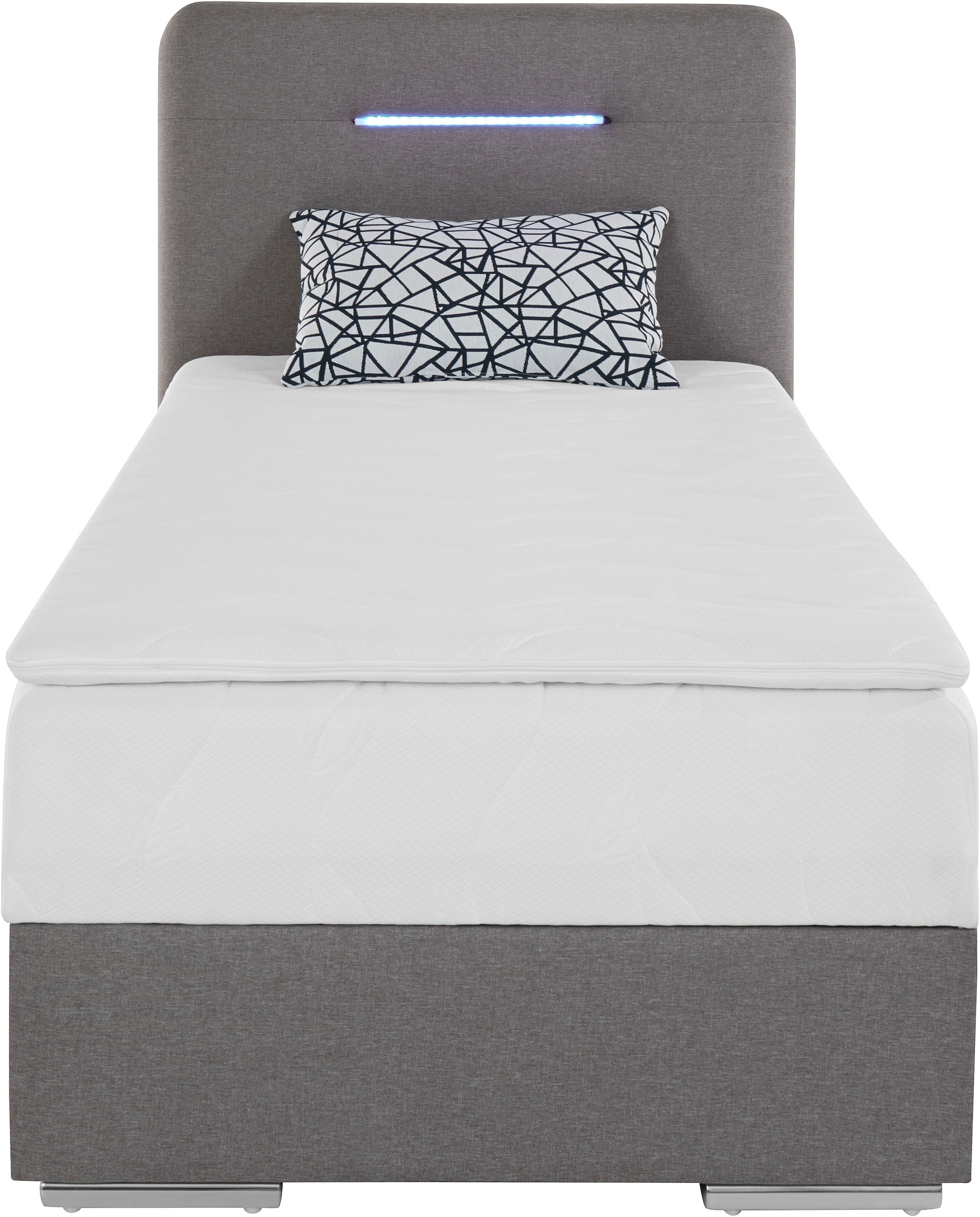 COTTA Boxbett »Lighstar« inklusive LED-Beleuchtung, Topper, Bettkasten und Zierkissen