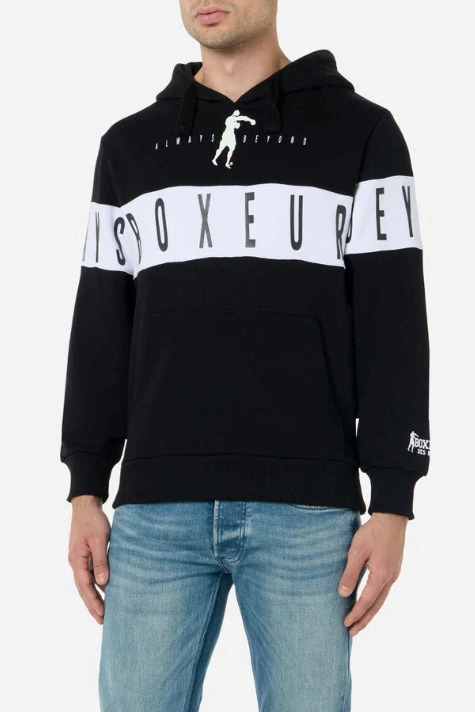 BOXEUR DES RUES Pull à capuche »BOXEUR DES RUES Kapuzenpullover With Insert«