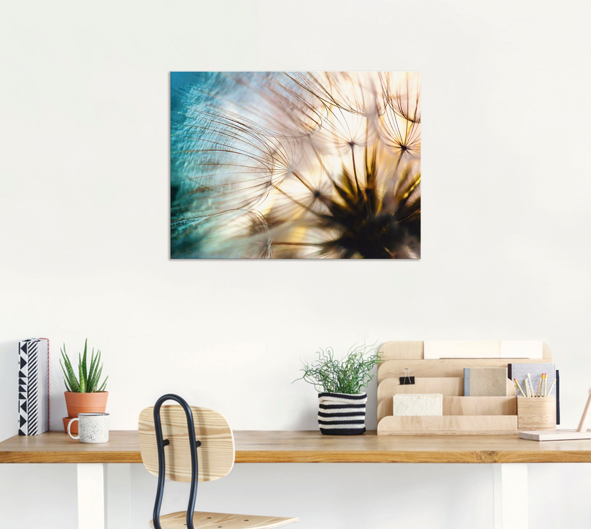 Artland Wandbild »Pusteblume Makro abstrakt« Blumen 1 Stk. tlg. als Alubild, Leinwandbild in verschied. Grössen