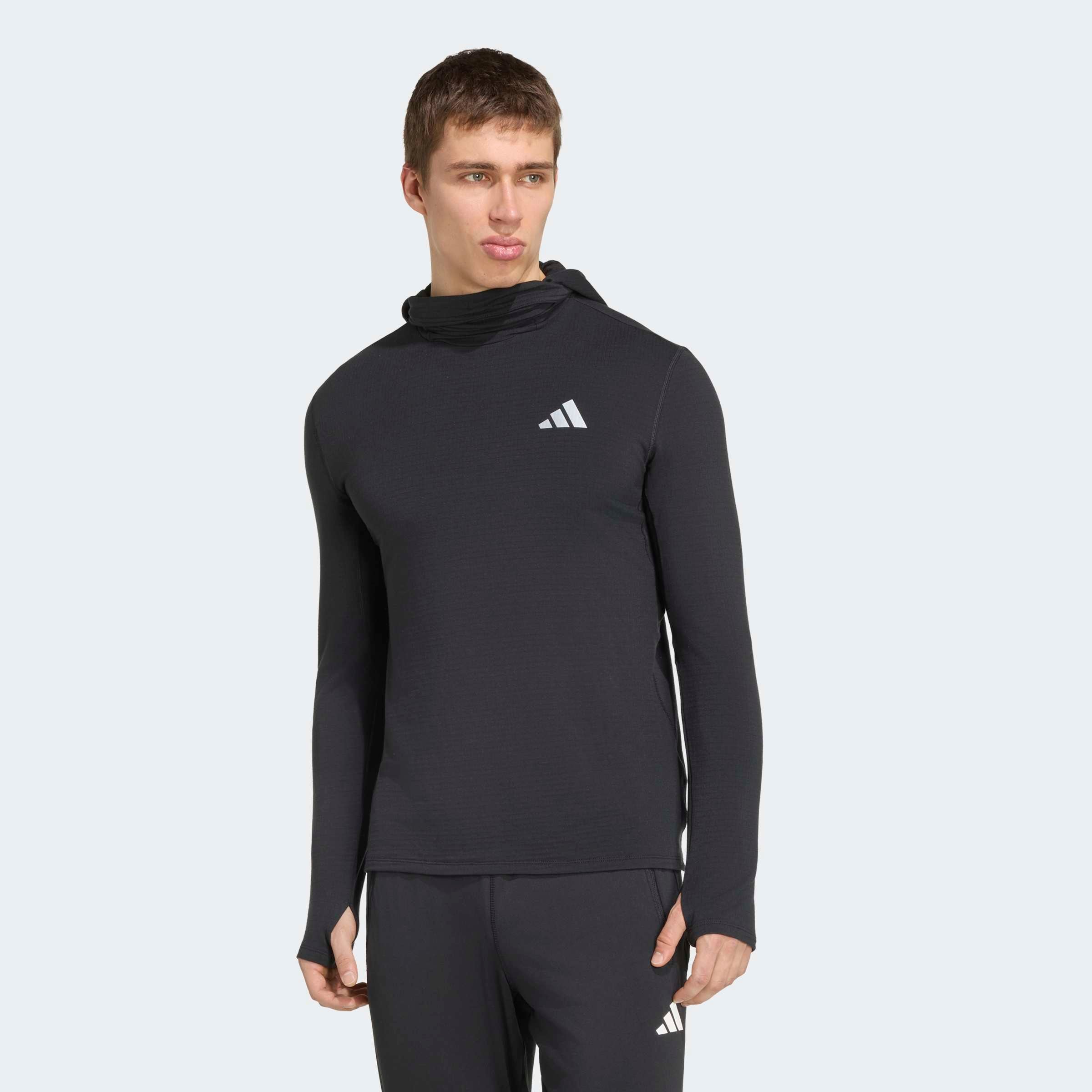 Image of adidas Performance Kapuzensweatshirt "ADI365 RUNNING ESSENTIALS WINTERIZED OBERTEIL, KAPUZE, LANGÄRMELIG"