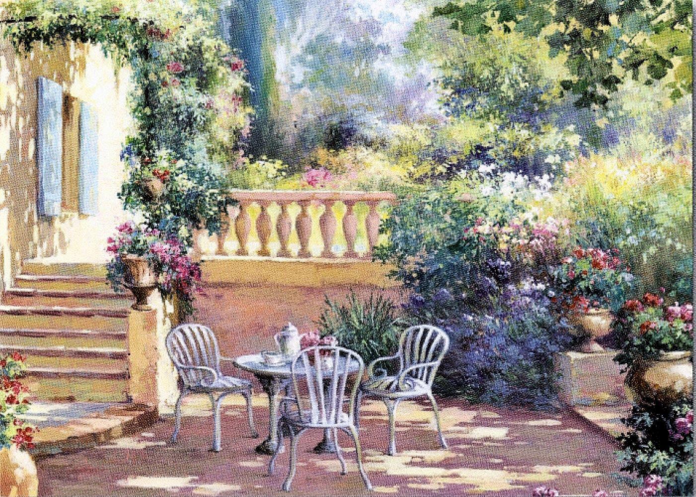 Image of Home affaire Deco-Panel »Romantische Terrasse«, 70/50/2 cm bei Ackermann Versand Schweiz