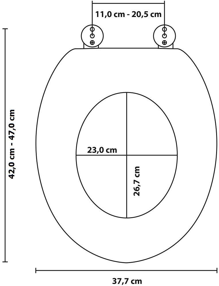 Sanilo WC-Sitz »Yin Yang«, mit Absenkautomatik, BxL: 37,7 x 42,0 - 47,0 cm