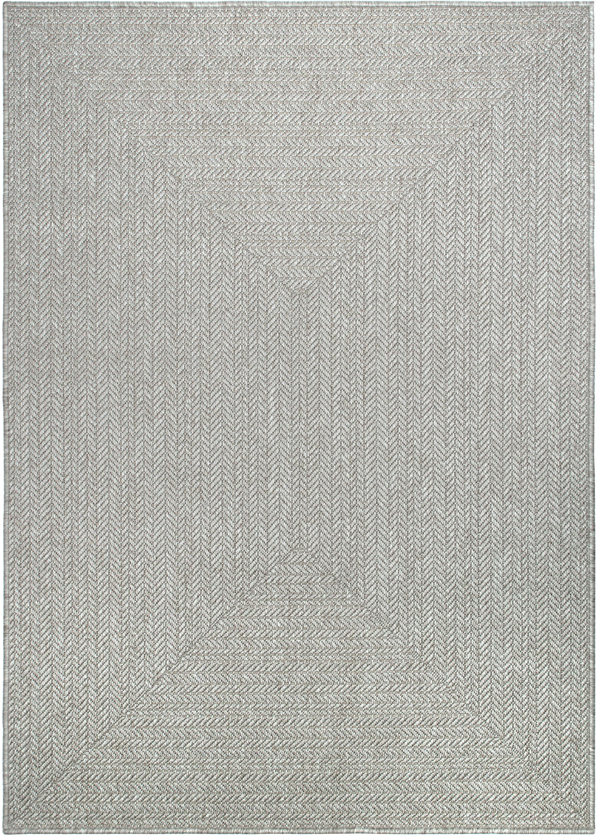 GOODproduct Teppich »Aliv, Fischgräten-Design auch für Balkon und Terrasse« rechteckig 3 mm Höhe In- und Outdoor geeignet, Wetterfest & UV-beständig