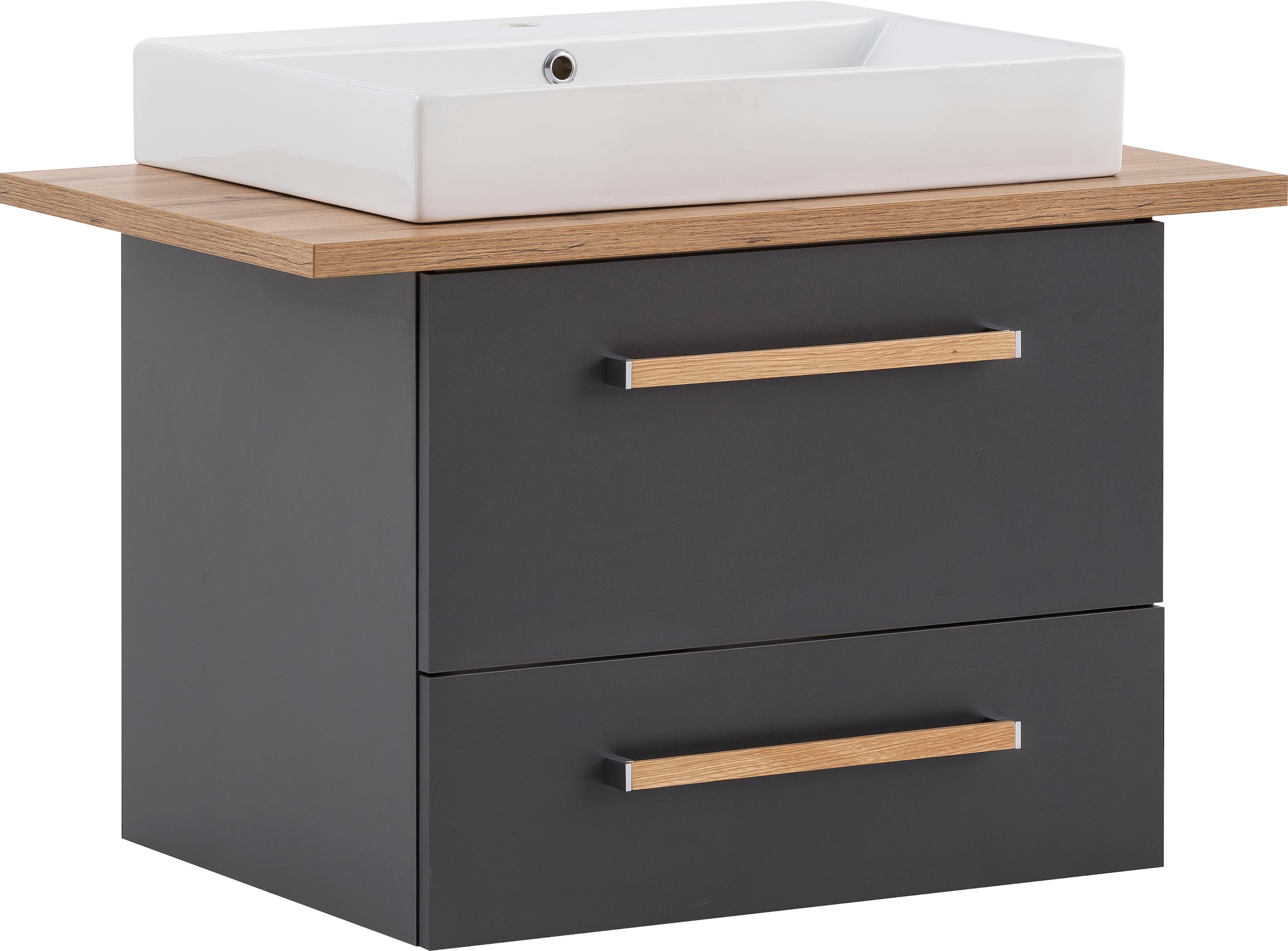Image of Schildmeyer Waschtisch "Duo, Waschtisch, melaminharzbeschichtet, Made in Germany, B: 80 cm" Solide Verarbeitung - Dieses Produkt ist in Deutschland gefertigt