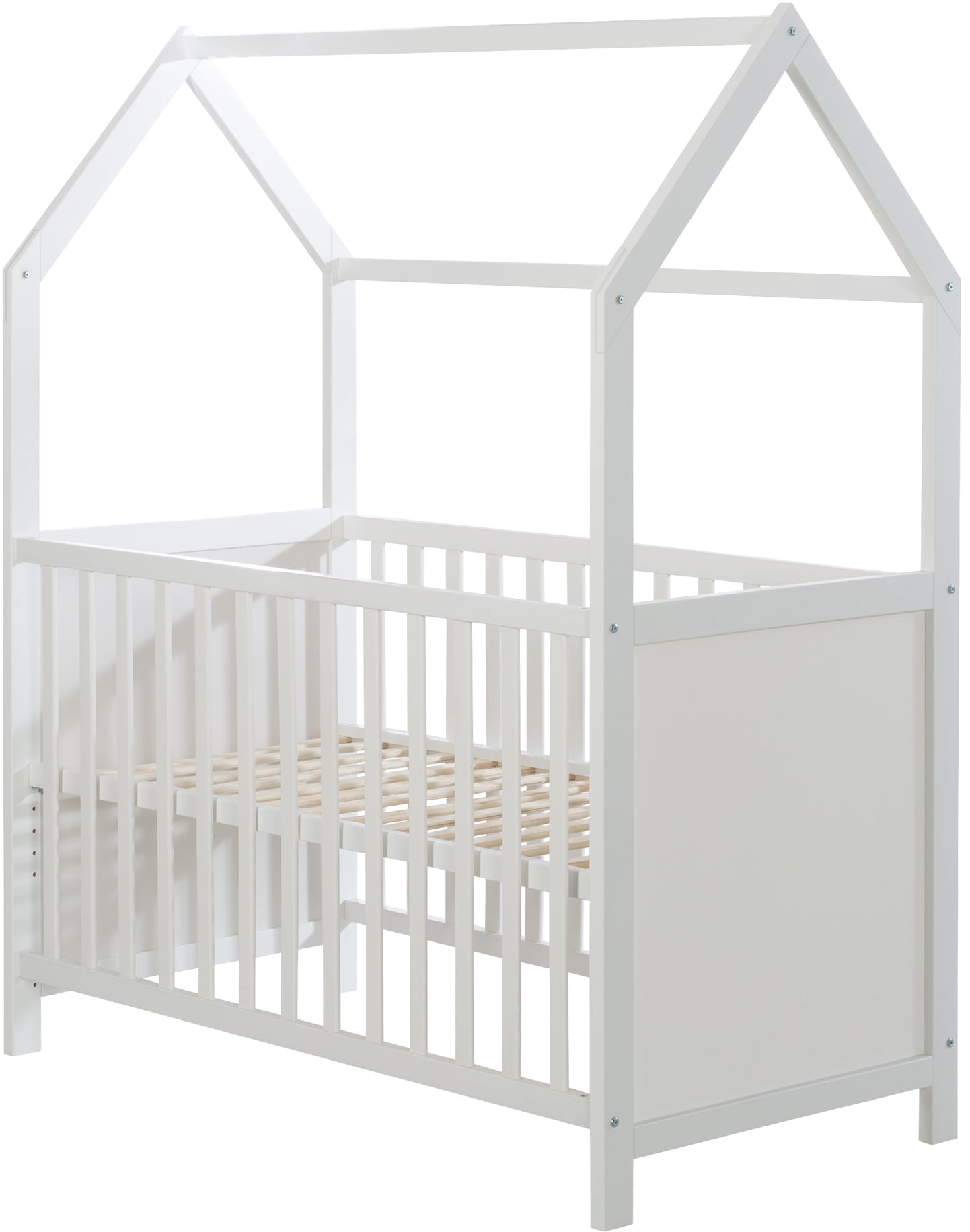 Babybett »Hausbett 60x120, weiss«, FSC®-Holz aus gewissenhaft bewirtschafteten Wäldern