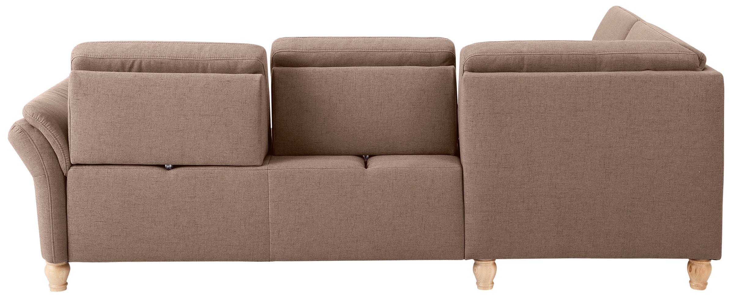 Home affaire Ecksofa »Palace L-Form«, incl. Sitztiefenverstellung, wahlweise mit Bettfunktion und Stauraum