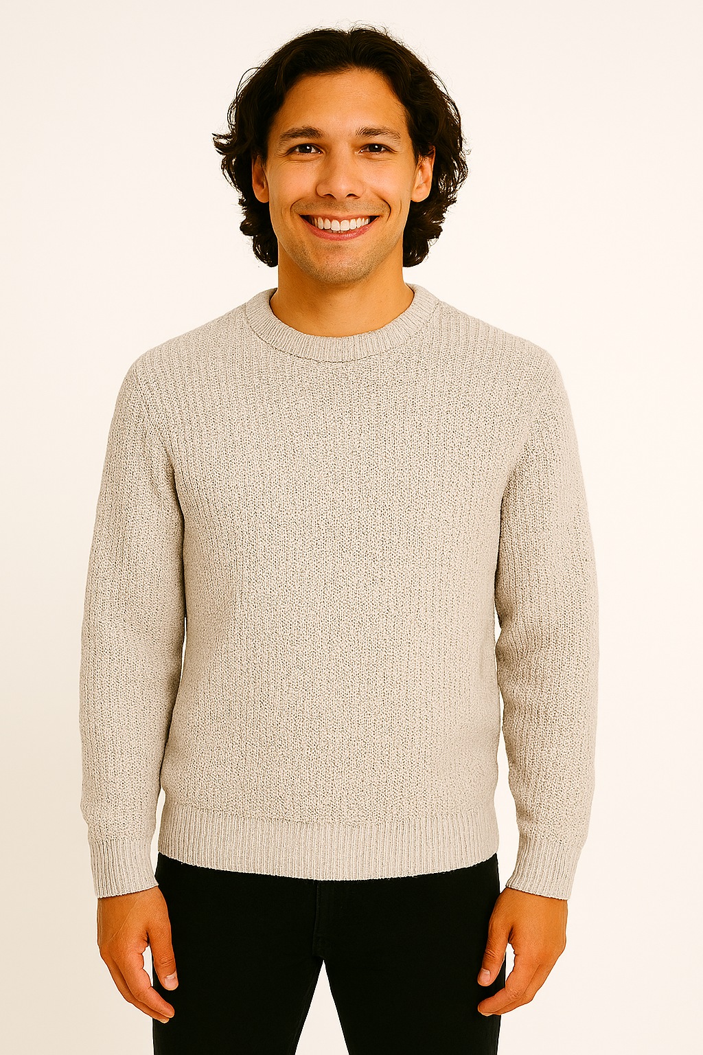Image of ONLY & SONS Strickpullover "ONSROLF RLX CREW NECK KNIT - OTL"