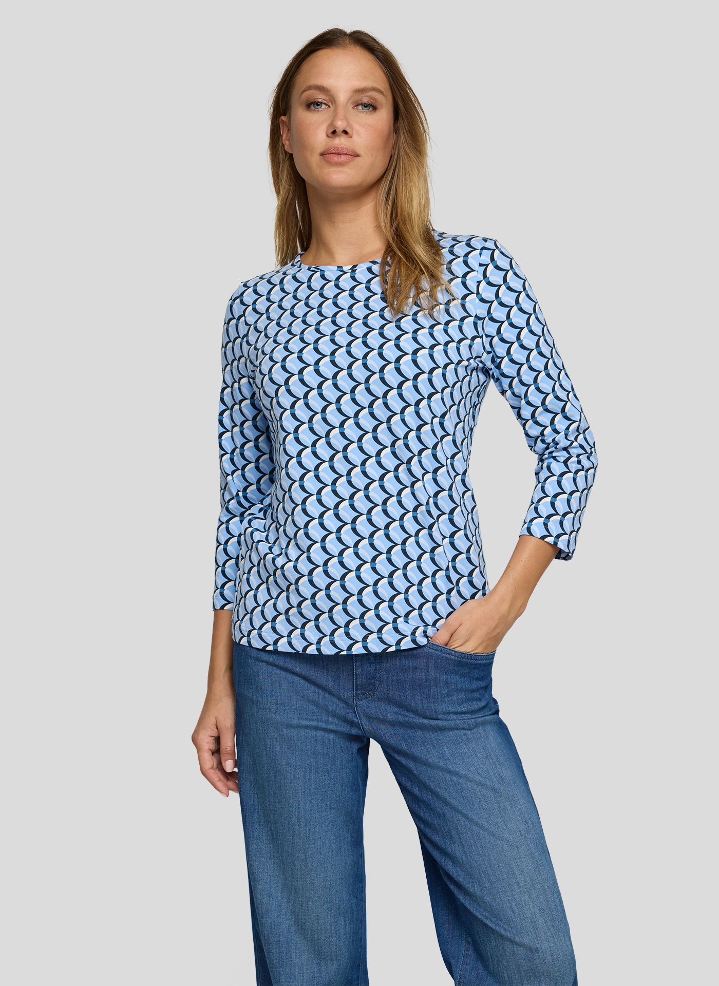 Image of Rabe 3/4-Arm-Shirt mit All-Over Print